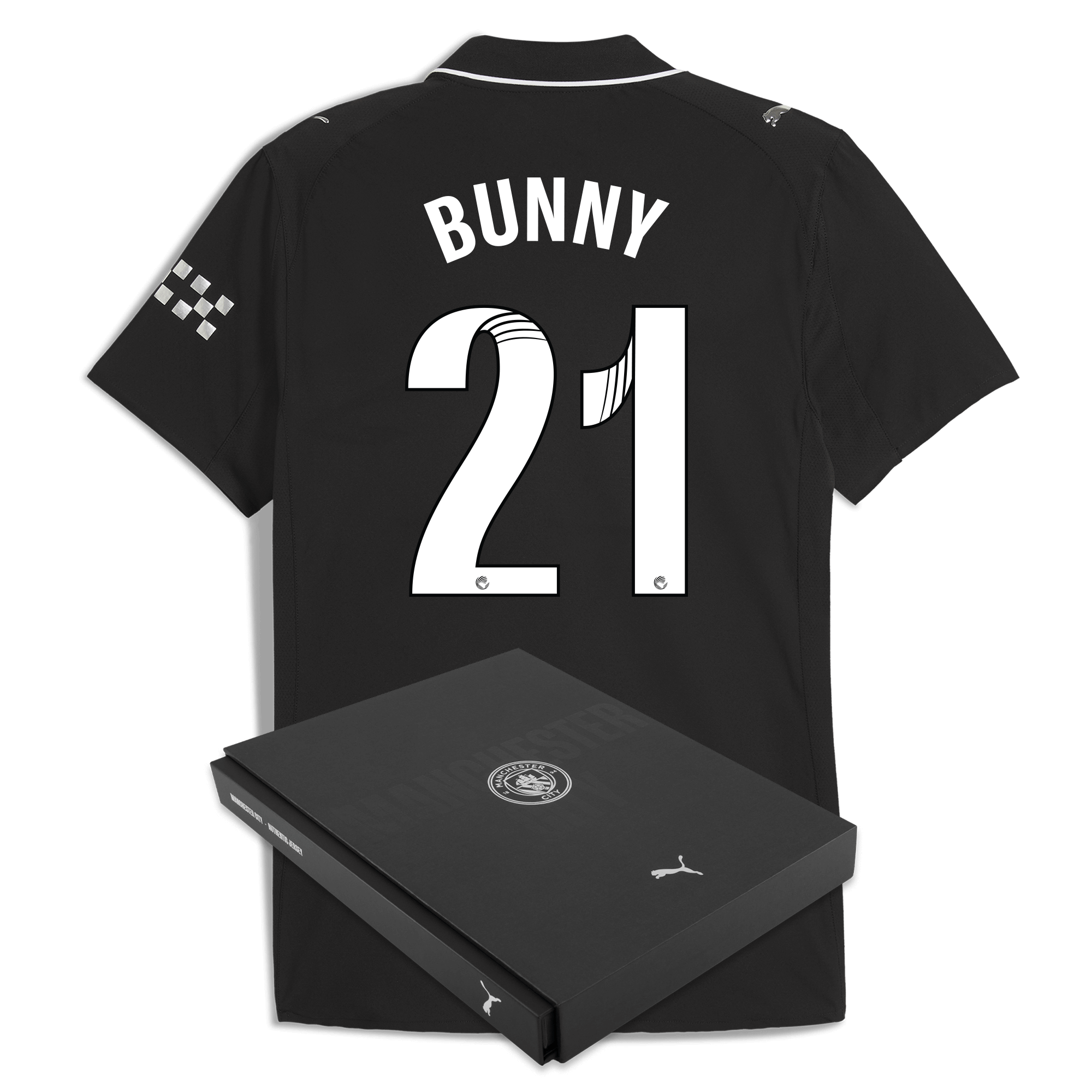 manchester city away authentic jersey 202526 with bunny 21 printing in gift box Manchester City Shirts | Official Team Gear