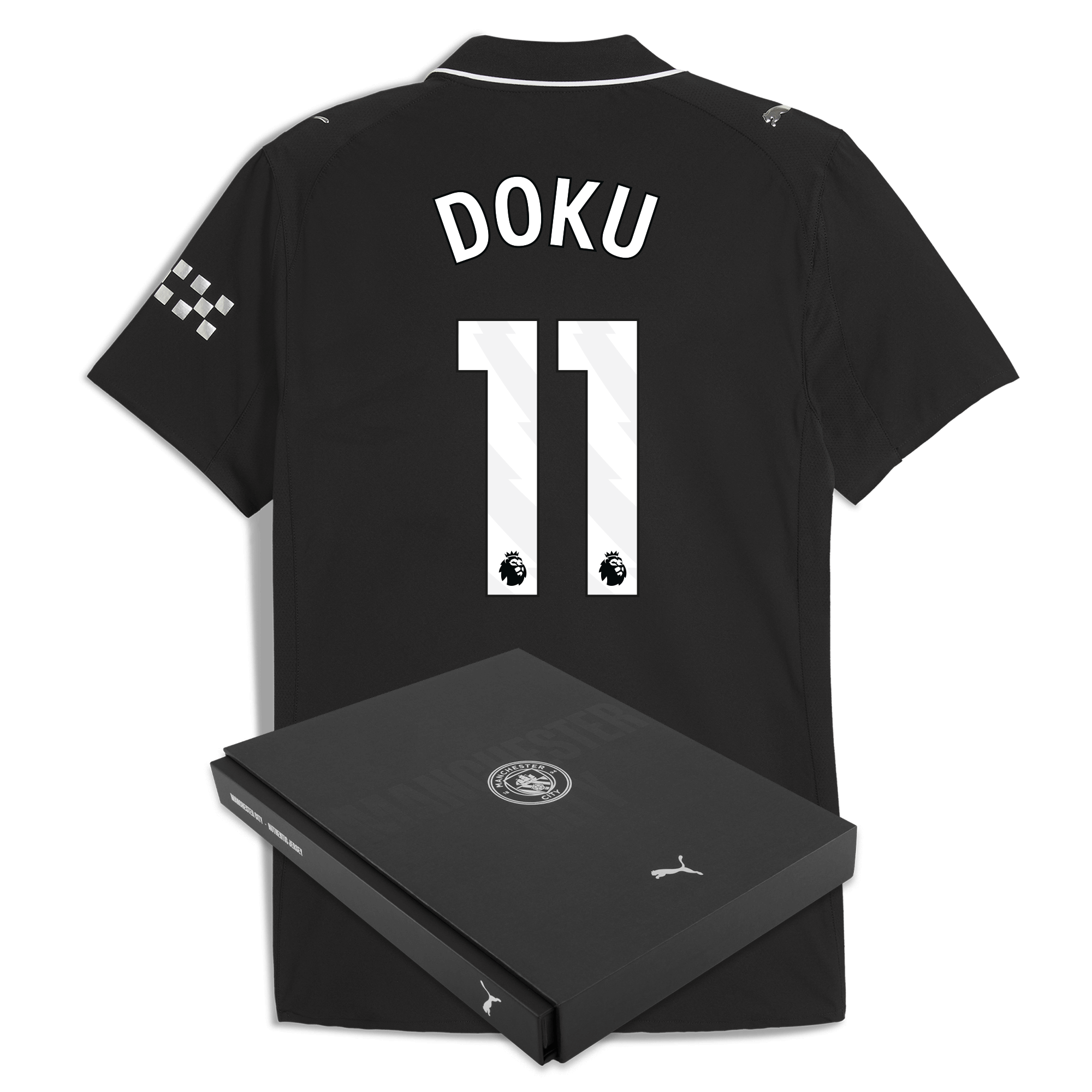 manchester city away authentic jersey 202526 with doku 11 printing in gift box Manchester City Shirts | Official Team Gear