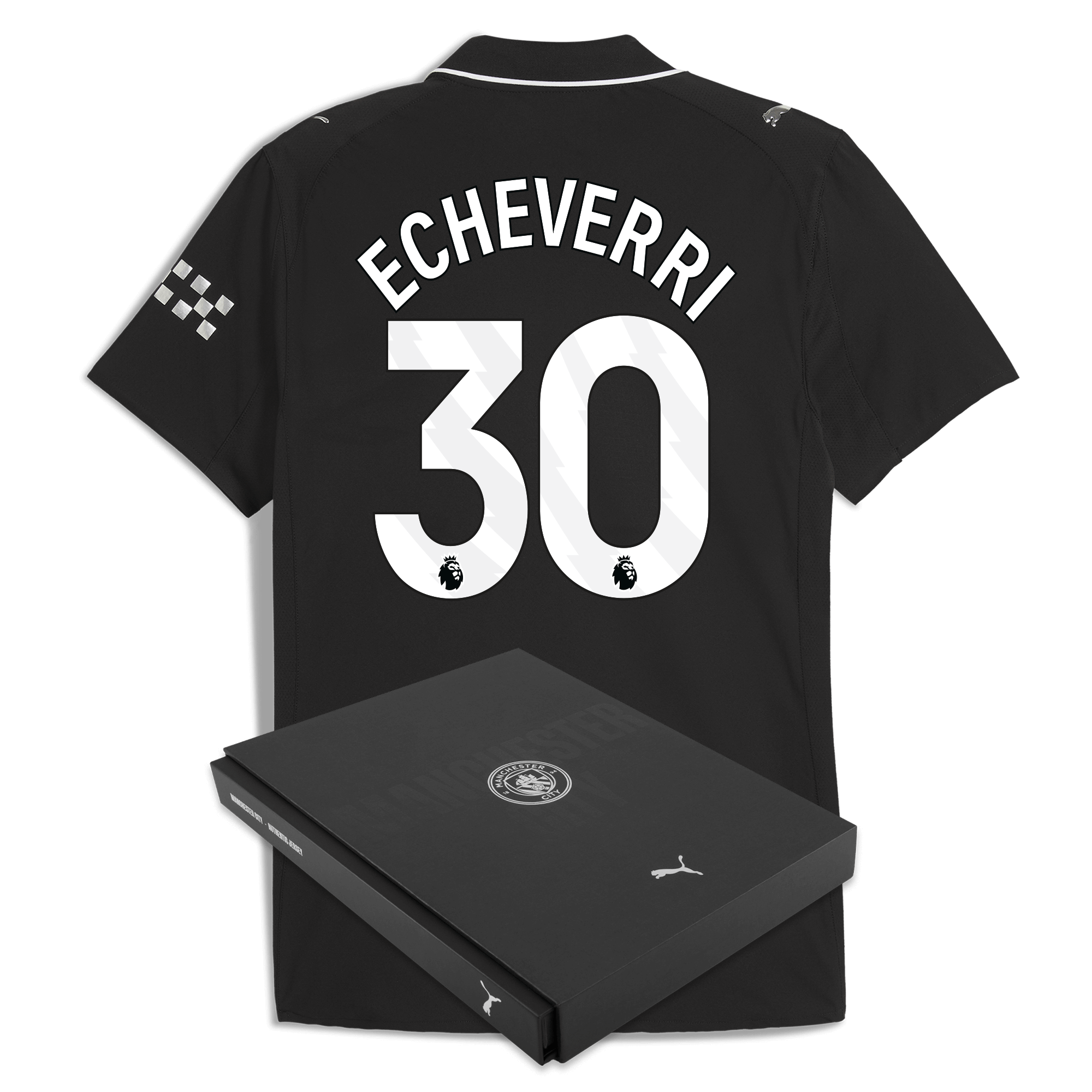 manchester city away authentic jersey 202526 with echeverri 30 printing in gift box Manchester City Shirts | Official Team Gear
