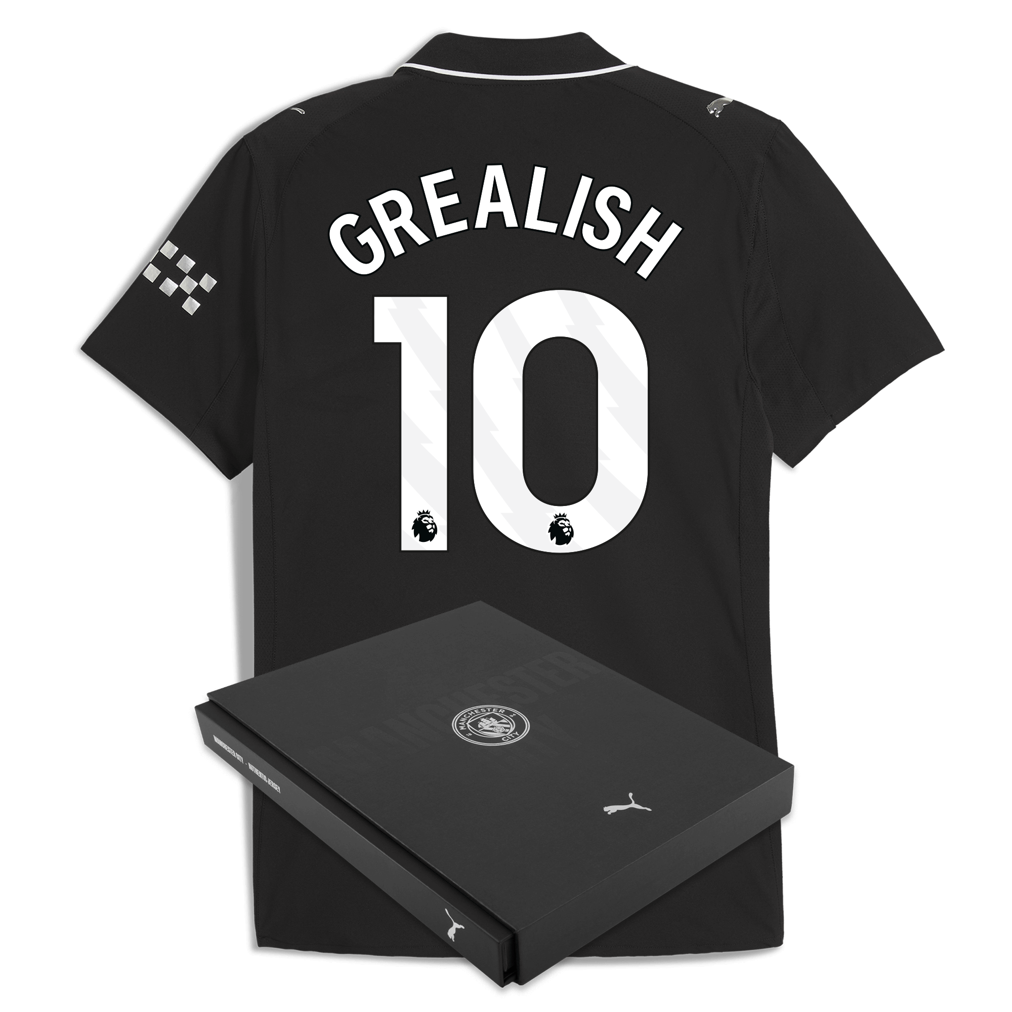 manchester city away authentic jersey 202526 with grealish 10 printing in gift box Manchester City Shirts | Official Team Gear