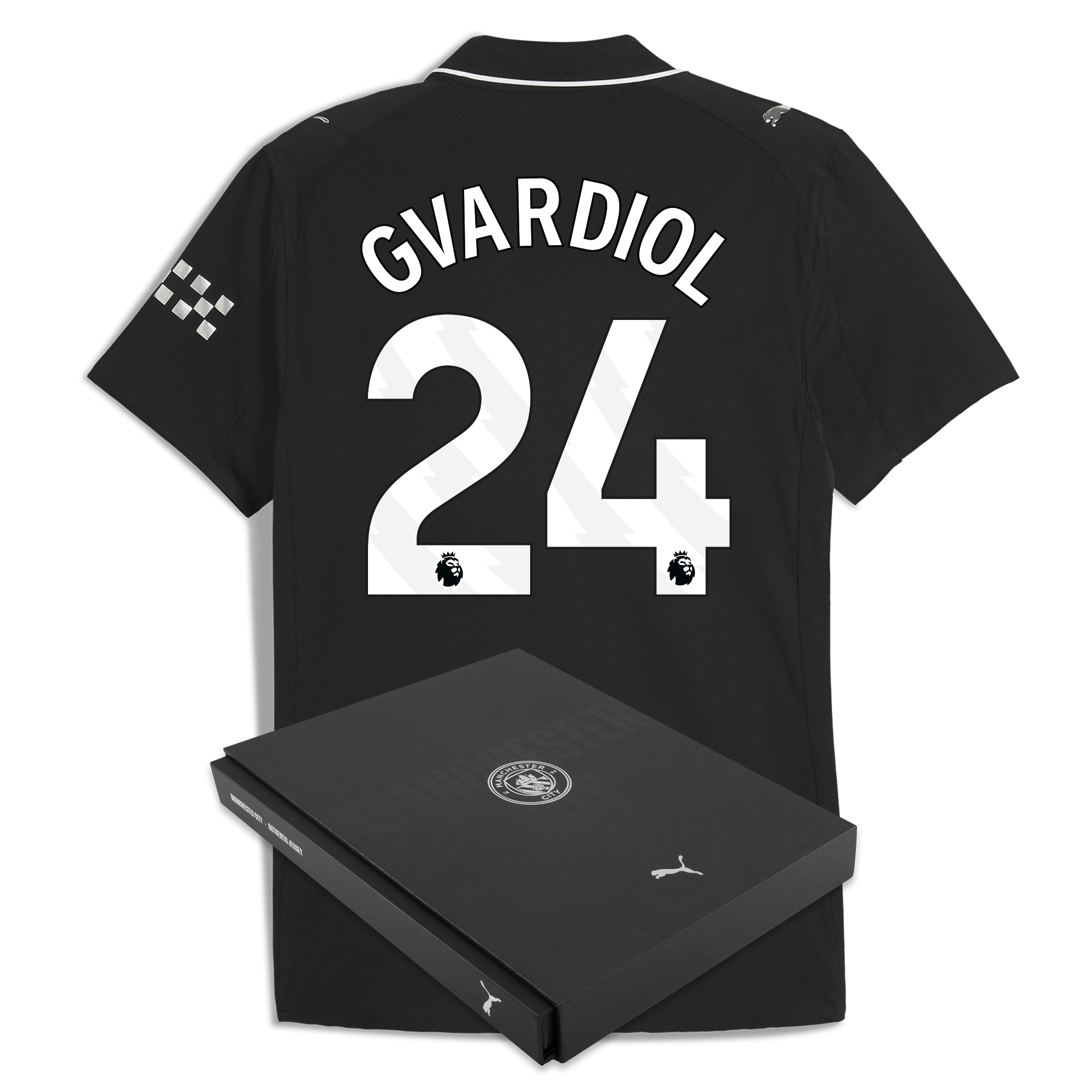 manchester city away authentic jersey 202526 with gvardiol 24 printing in gift box Manchester City Shirts | Official Team Gear