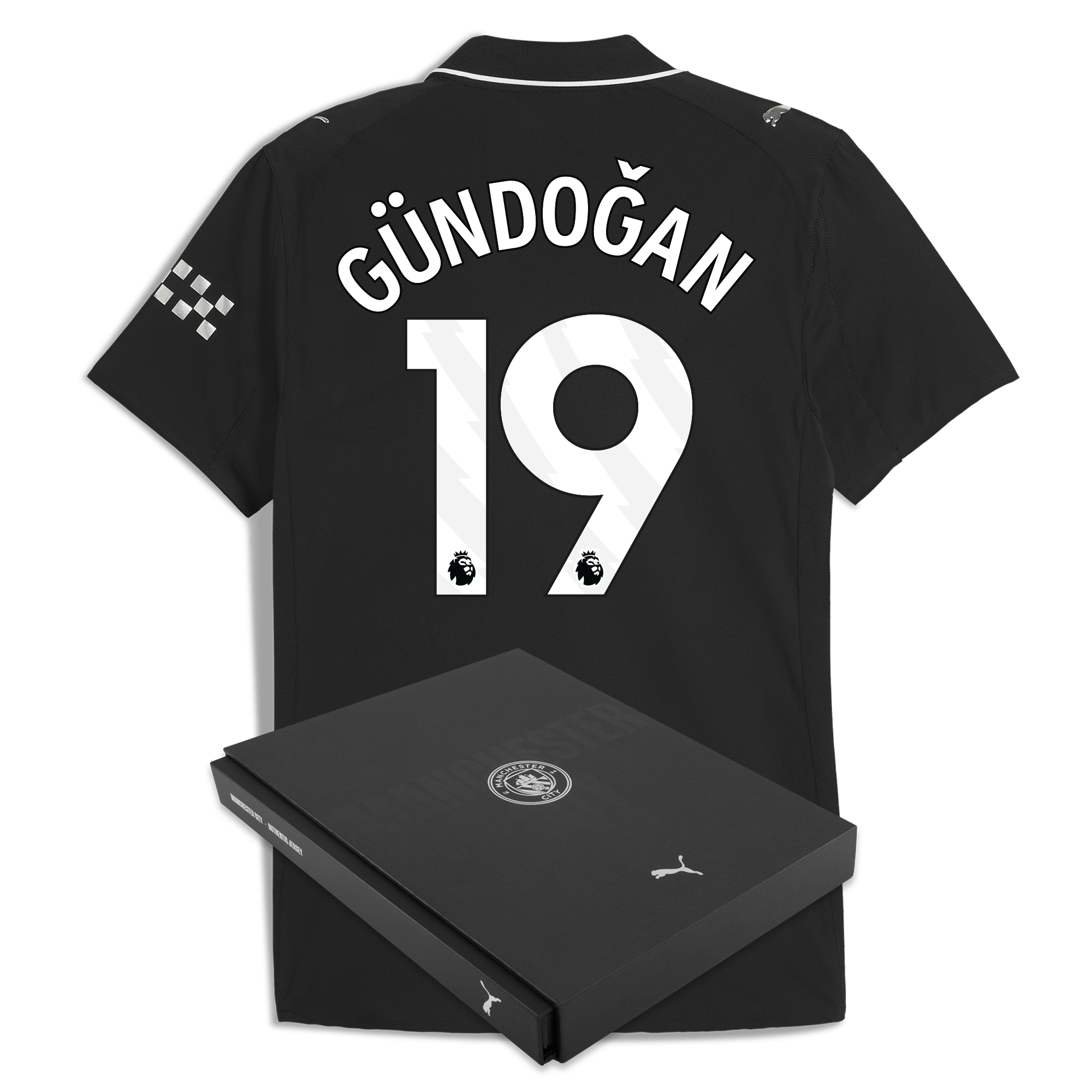 manchester city away authentic jersey 202526 with gÜndoĞan 19 printing in gift box Manchester City Shirts | Official Team Gear