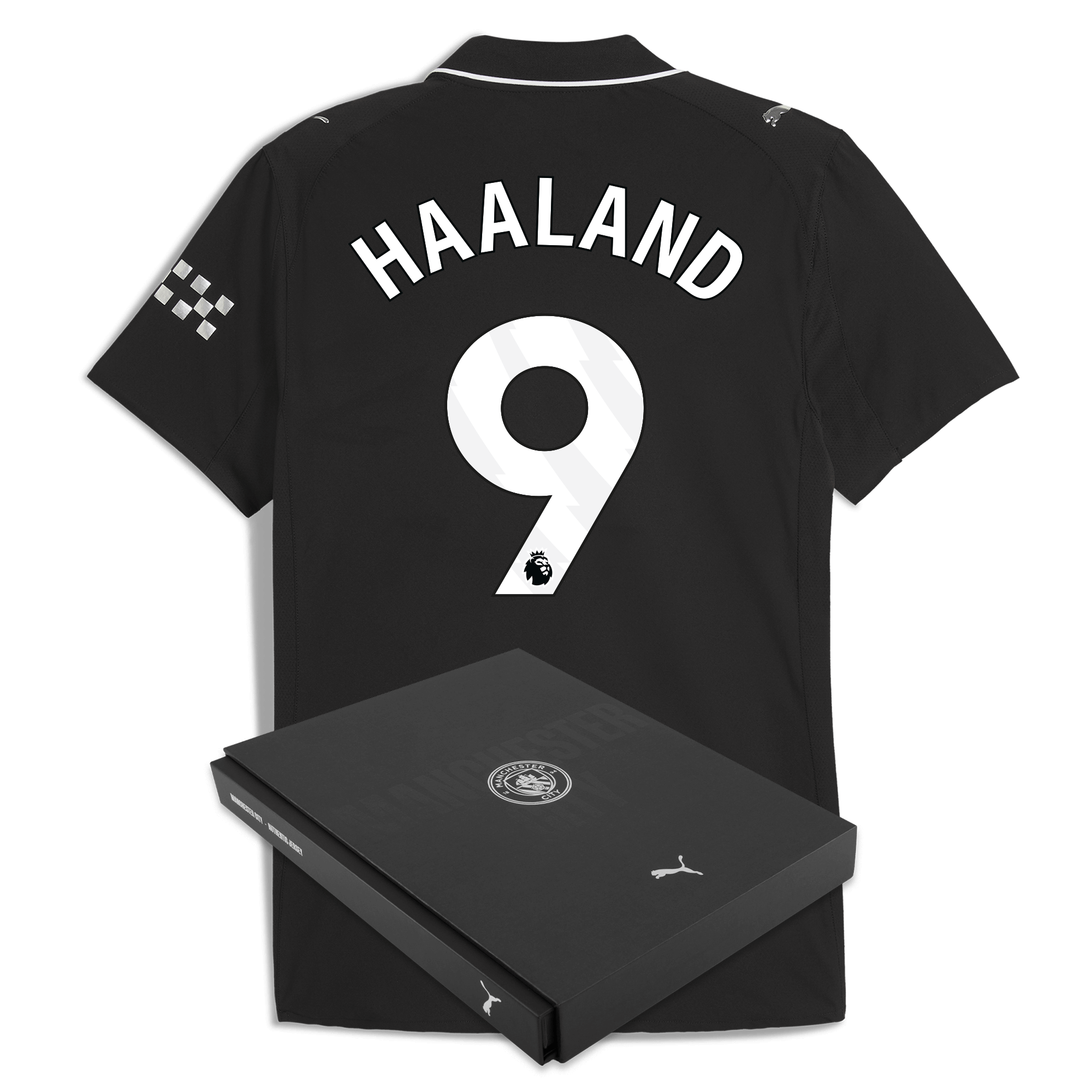 manchester city away authentic jersey 202526 with haaland 9 printing in gift box Manchester City Shirts | Official Team Gear