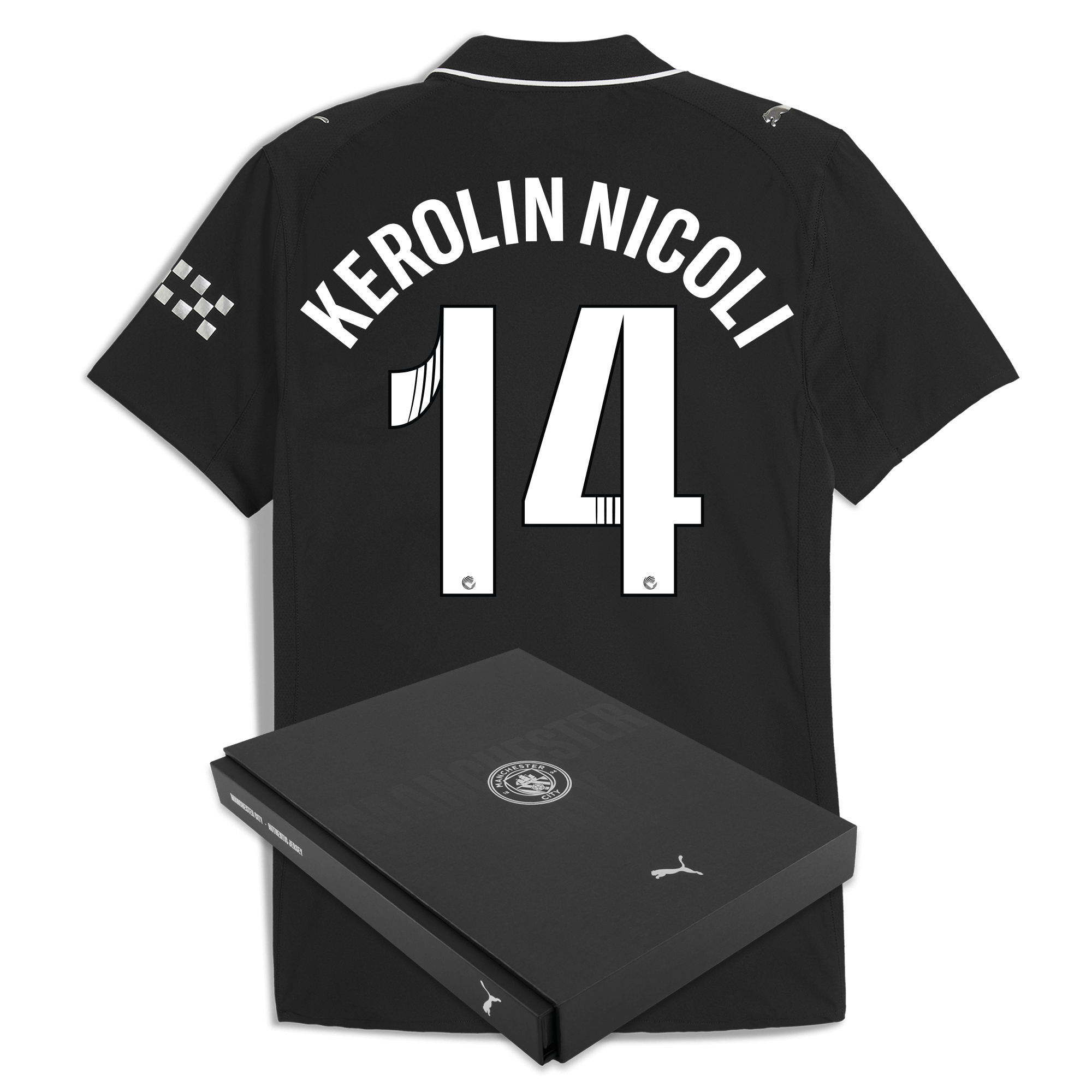 manchester city away authentic jersey 202526 with kerolin nicoli 14 printing in gift box Manchester City Shirts | Official Team Gear