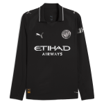 manchester city away authentic jersey black 202526 long sleeve with custom printing Manchester City Shirts | Official Team Gear