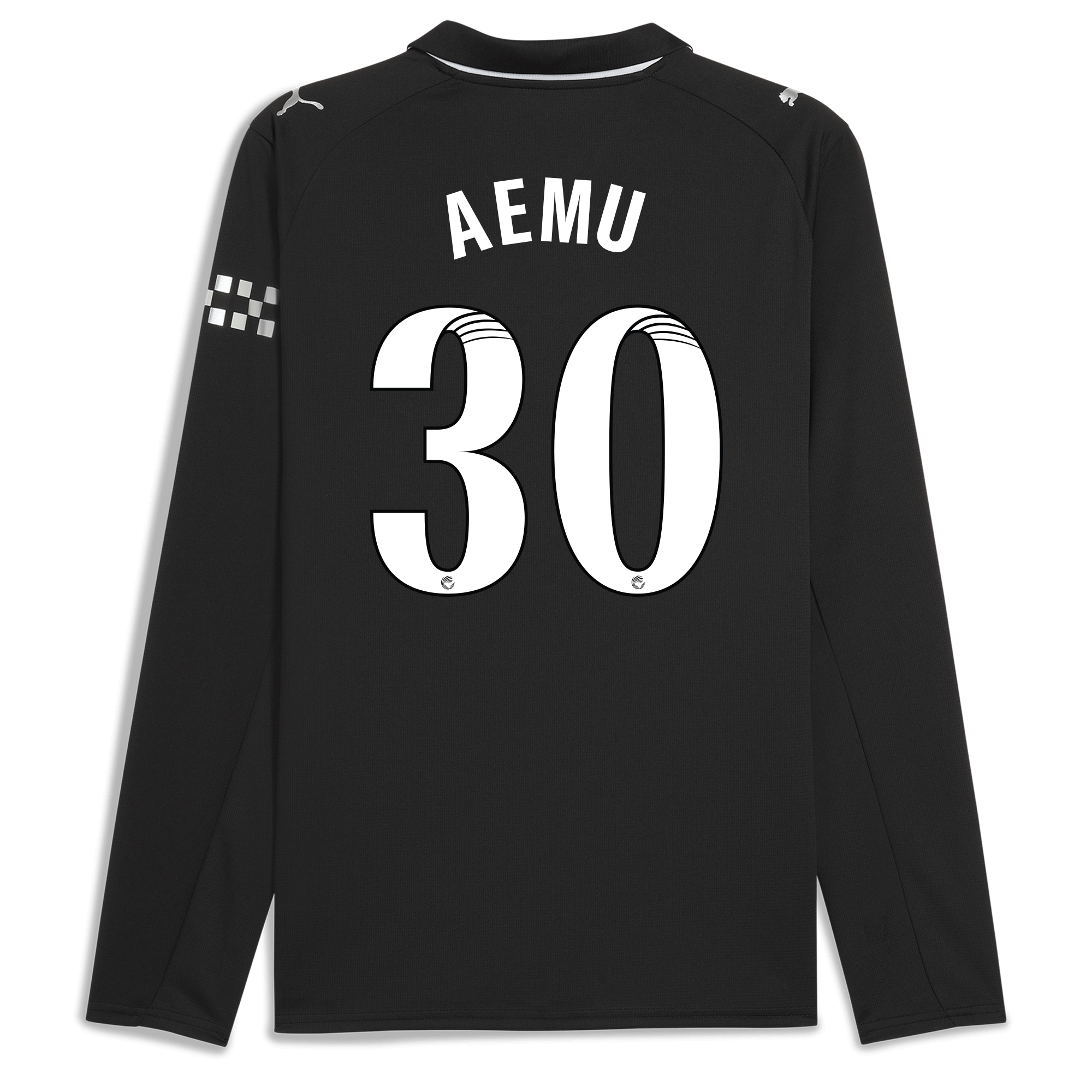 manchester city away jersey 202526 long sleeve with aemu 30 printing Manchester City Shirts | Official Team Gear