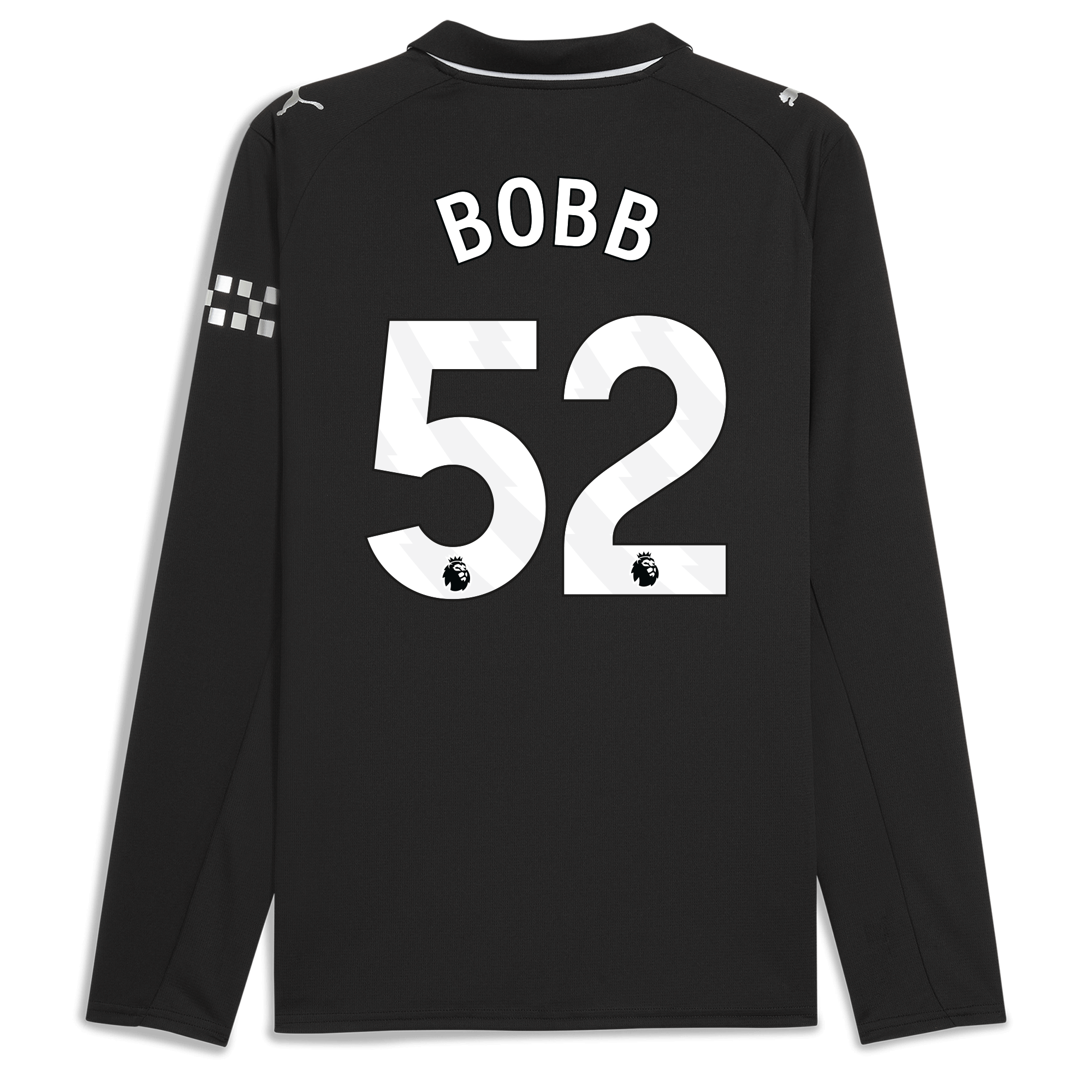 manchester city away jersey 202526 long sleeve with bobb 52 printing Manchester City Shirts | Official Team Gear