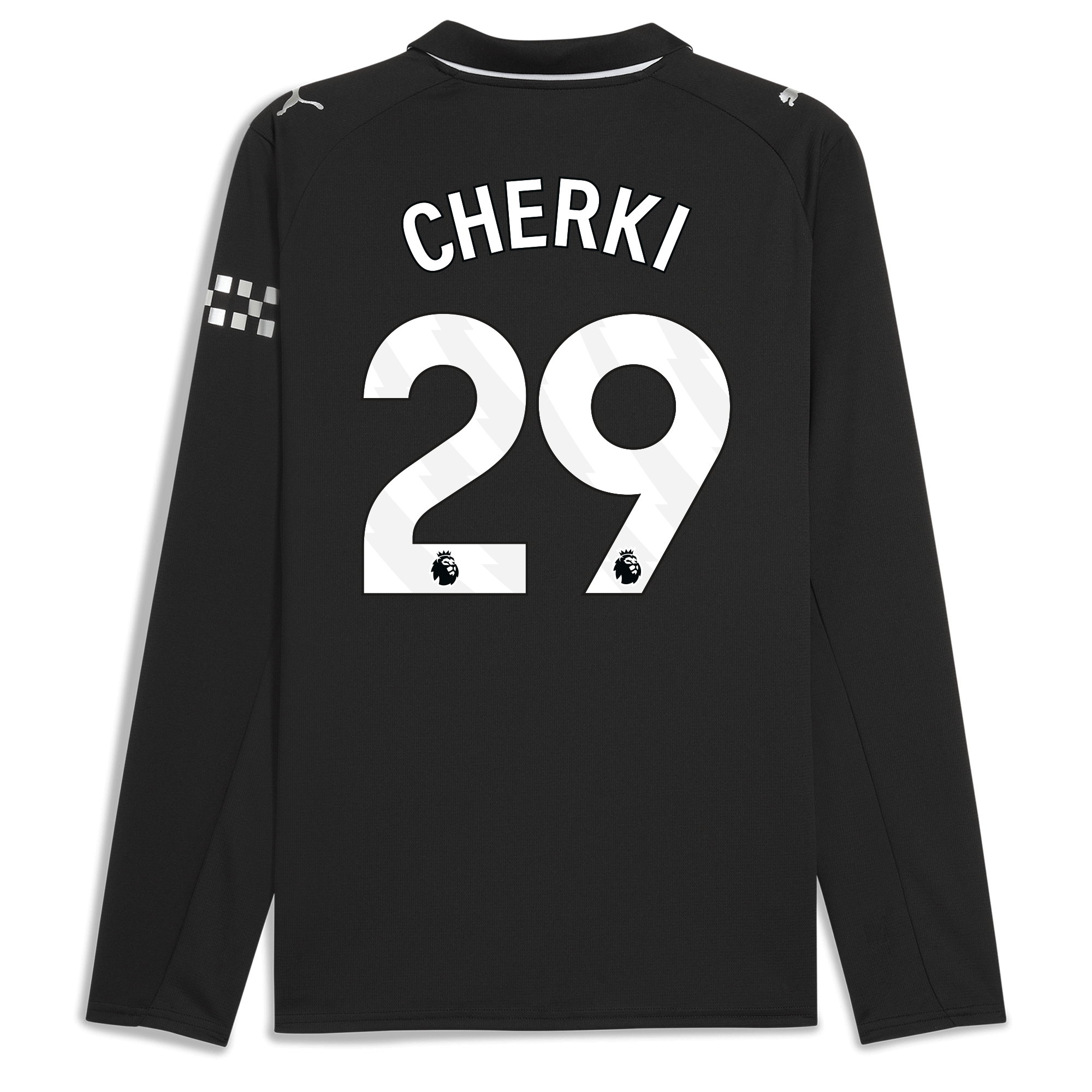 manchester city away jersey 202526 long sleeve with cherki 29 printing Manchester City Shirts | Official Team Gear