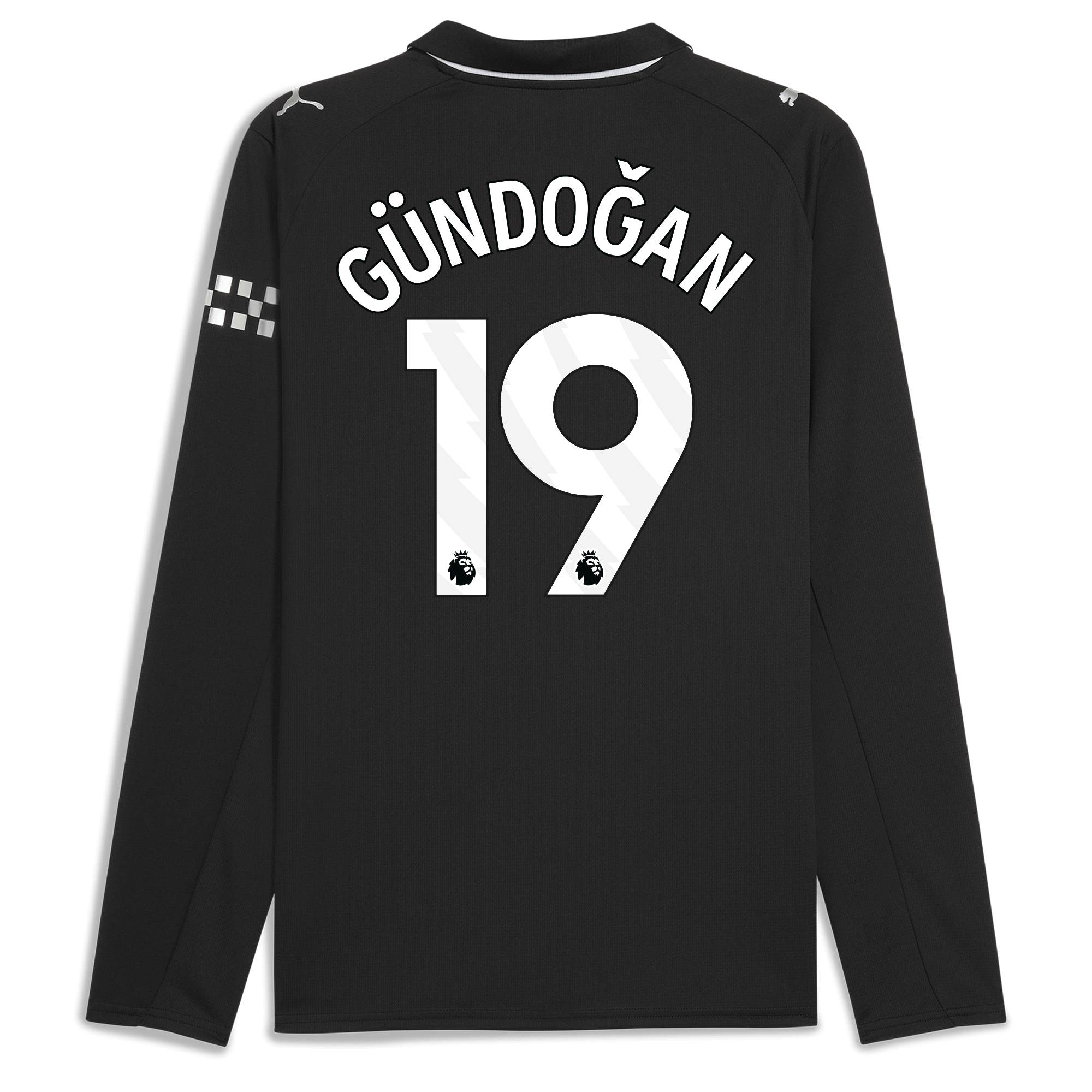 manchester city away jersey 202526 long sleeve with gÜndoĞan 19 printing Manchester City Shirts | Official Team Gear