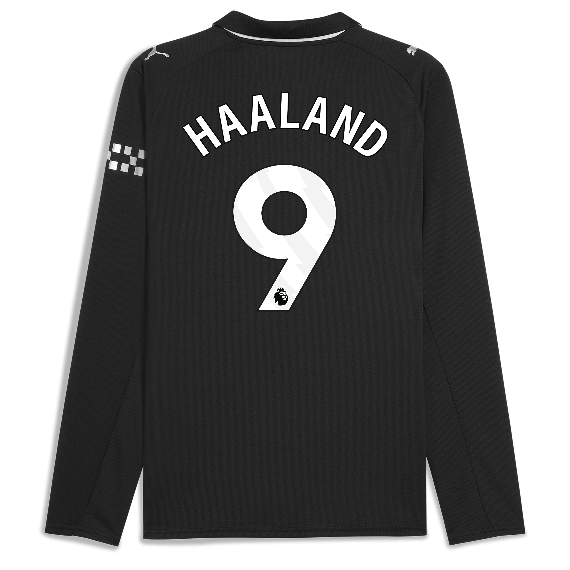 manchester city away jersey 202526 long sleeve with haaland 9 printing Manchester City Shirts | Official Team Gear