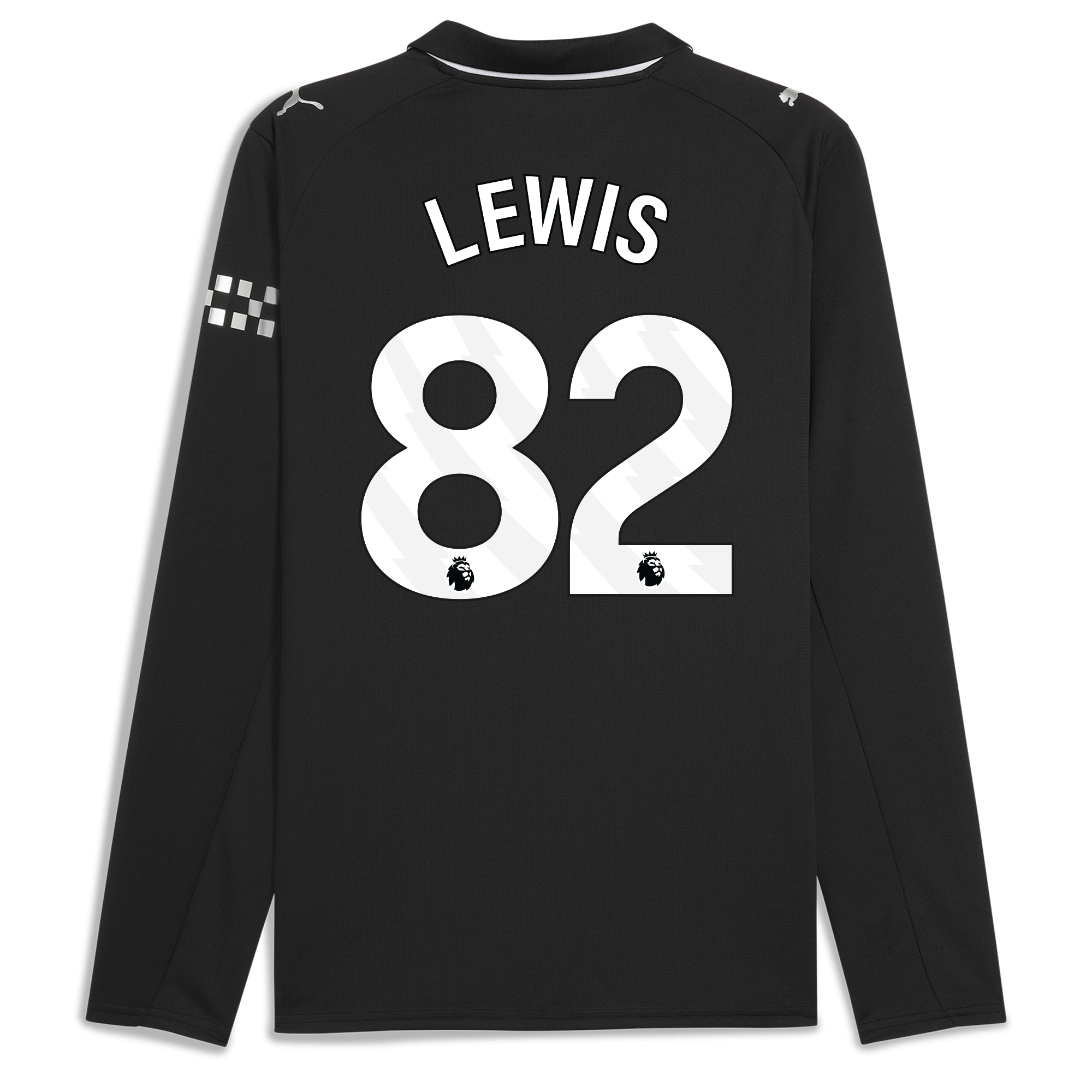 manchester city away jersey 202526 long sleeve with lewis 82 printing Manchester City Shirts | Official Team Gear