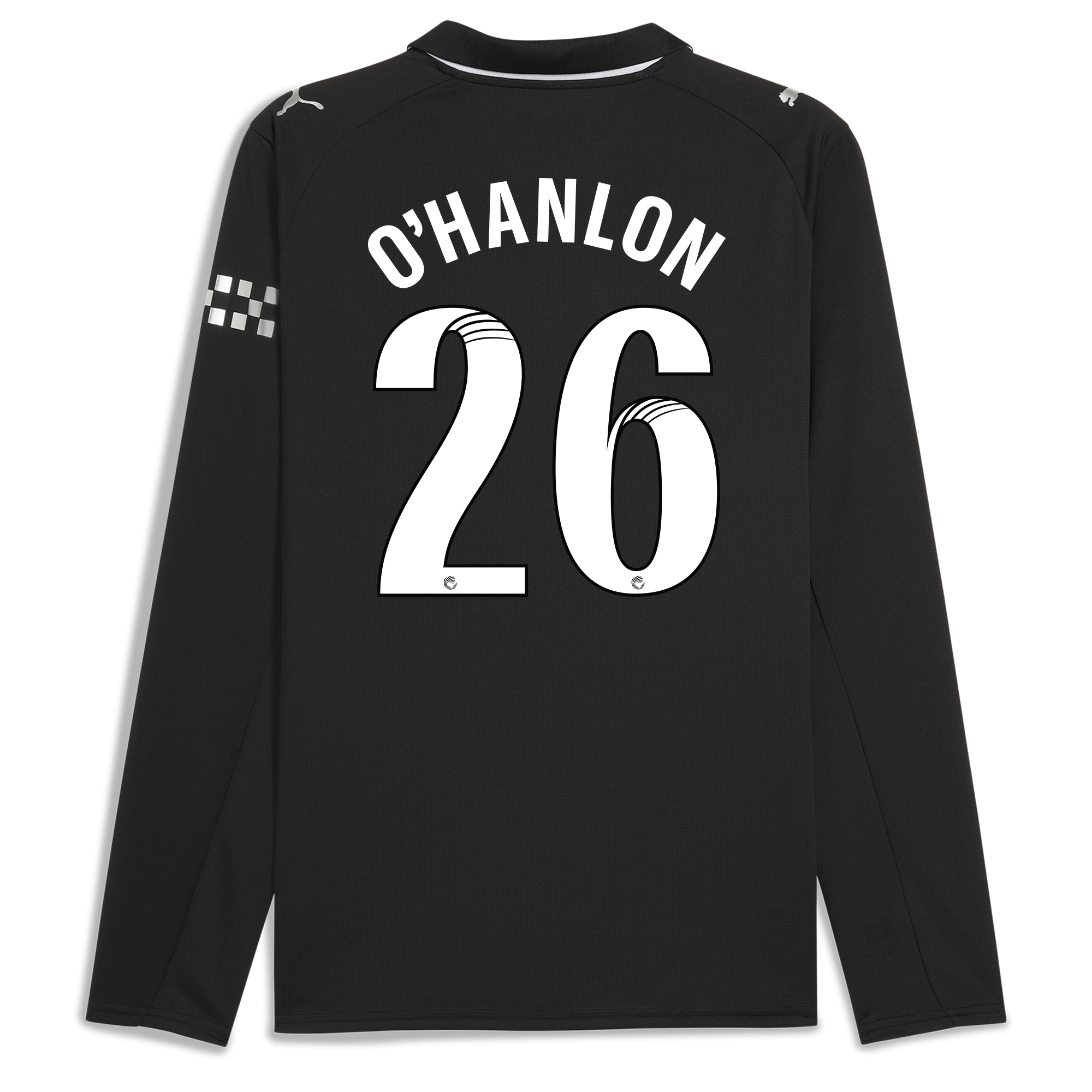 manchester city away jersey 202526 long sleeve with ohanlon 26 printing Manchester City Shirts | Official Team Gear