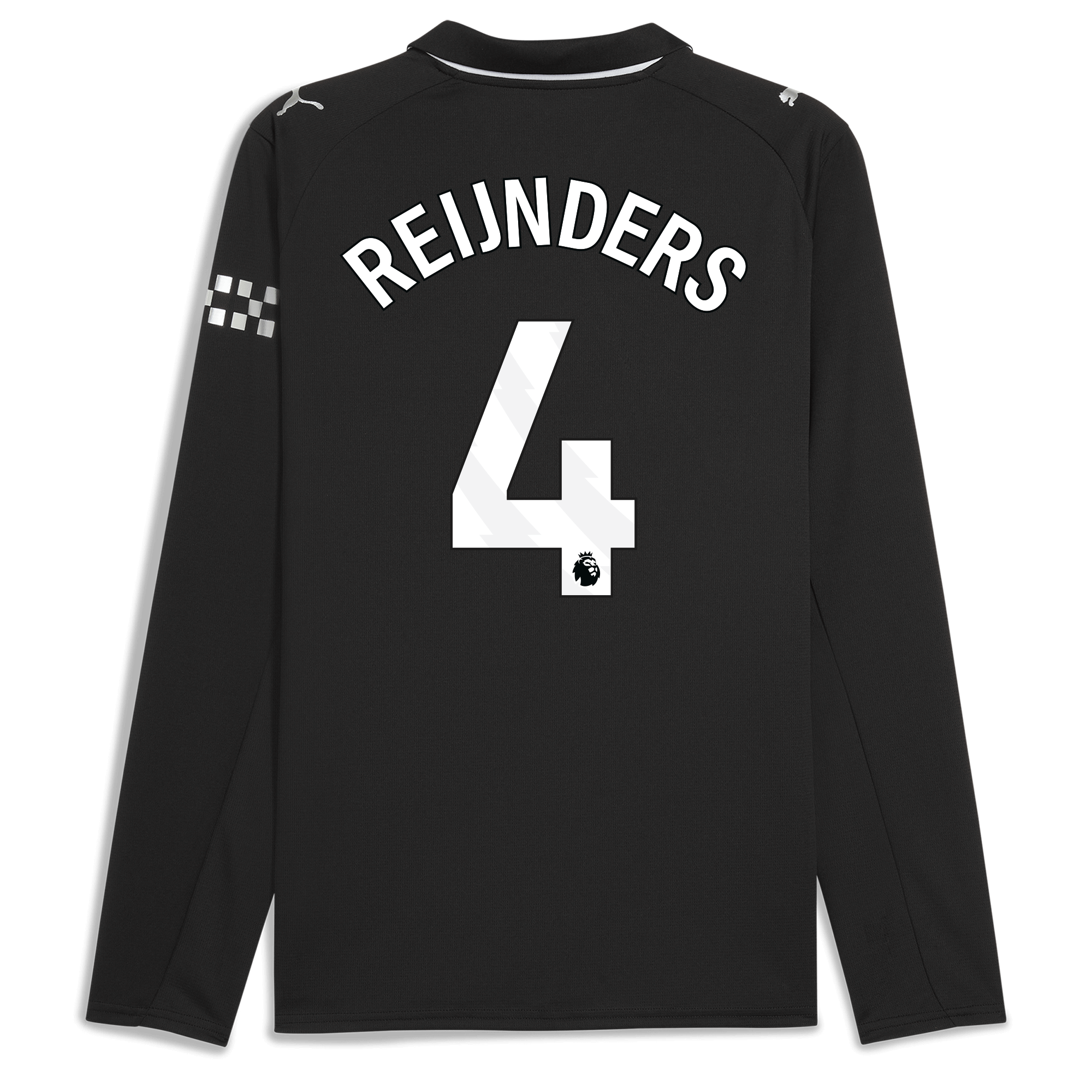 manchester city away jersey 202526 long sleeve with reijnders 4 printing Manchester City Shirts | Official Team Gear