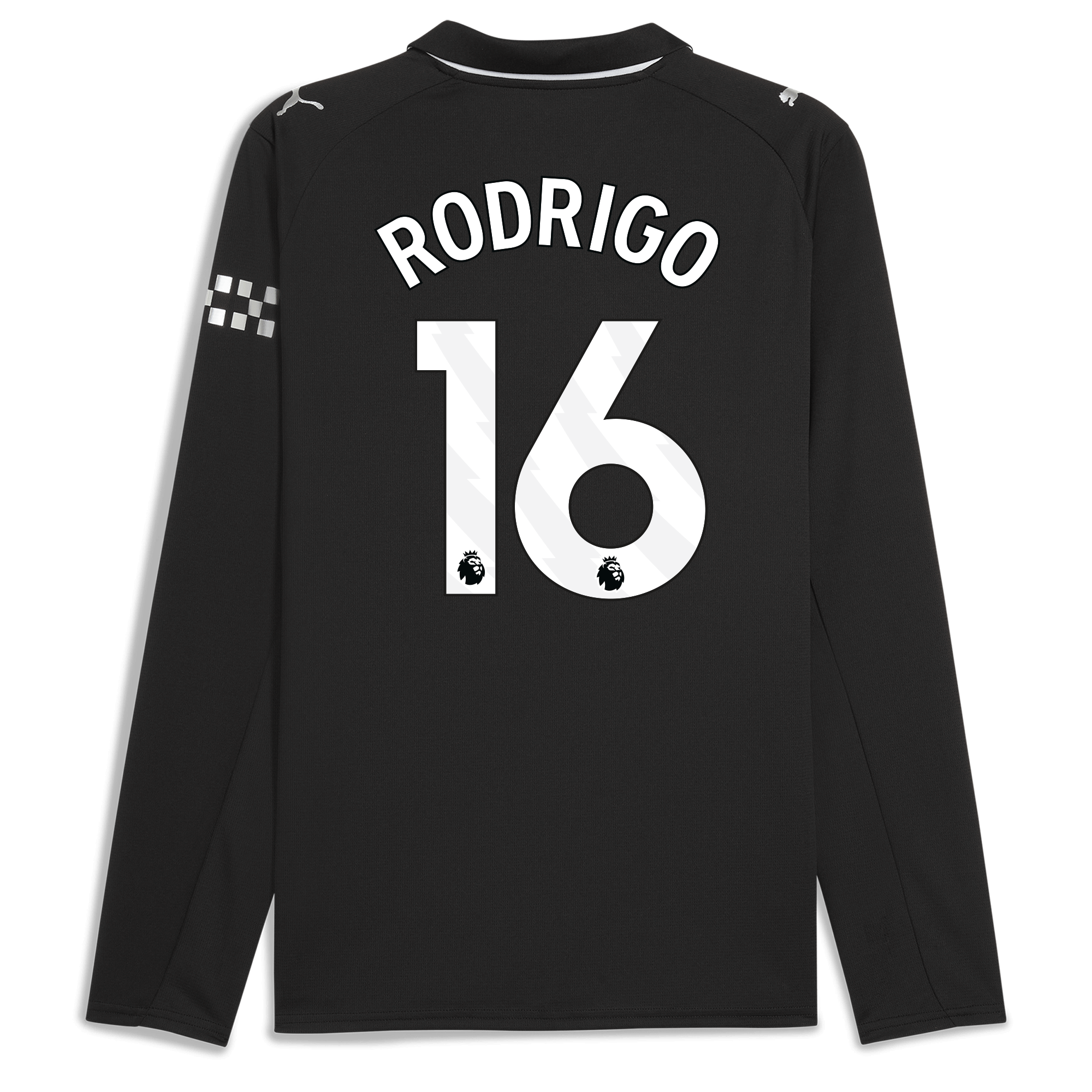 manchester city away jersey 202526 long sleeve with rodrigo 16 printing Manchester City Shirts | Official Team Gear