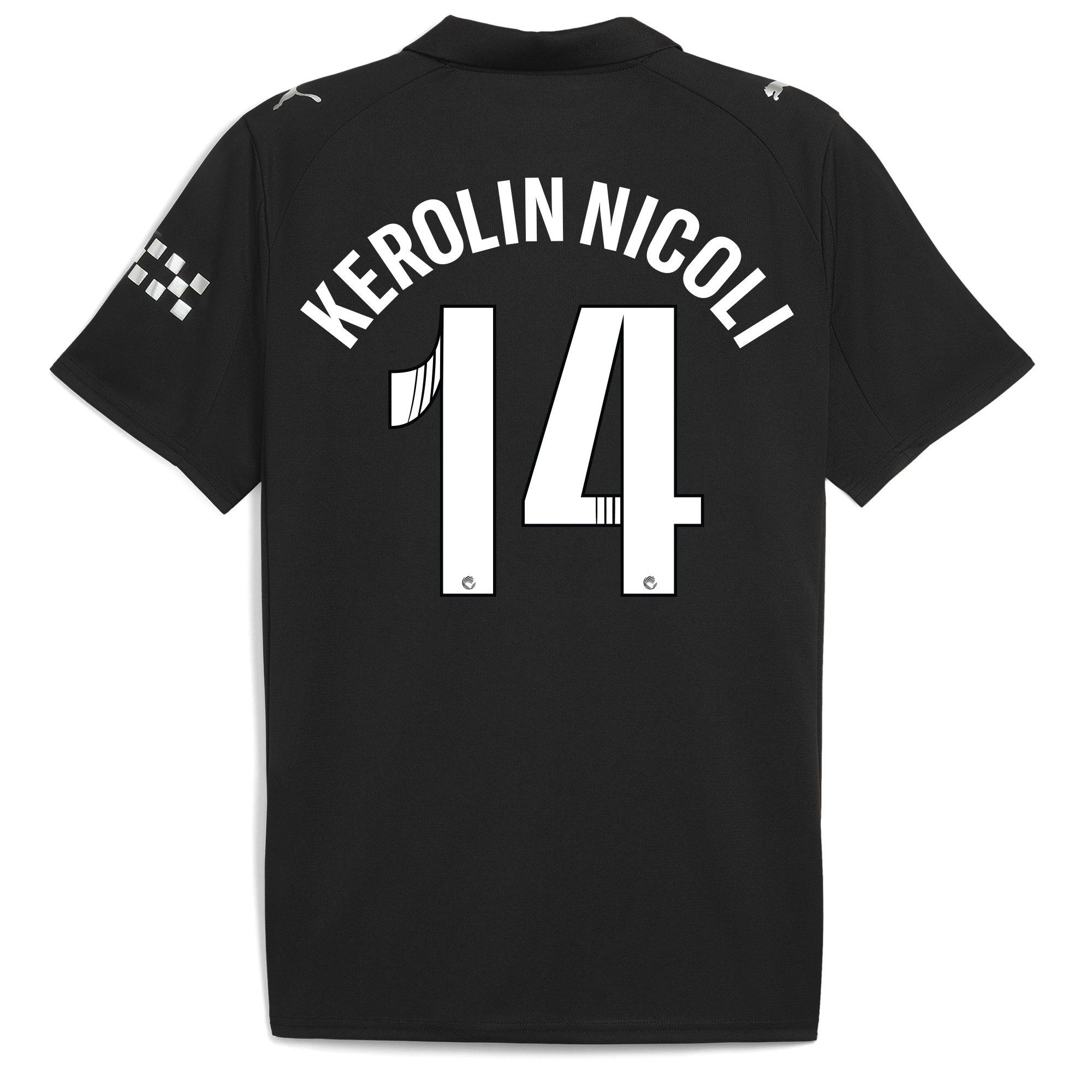 manchester city away jersey 202526 with kerolin nicoli 14 printing Manchester City Shirts | Official Team Gear