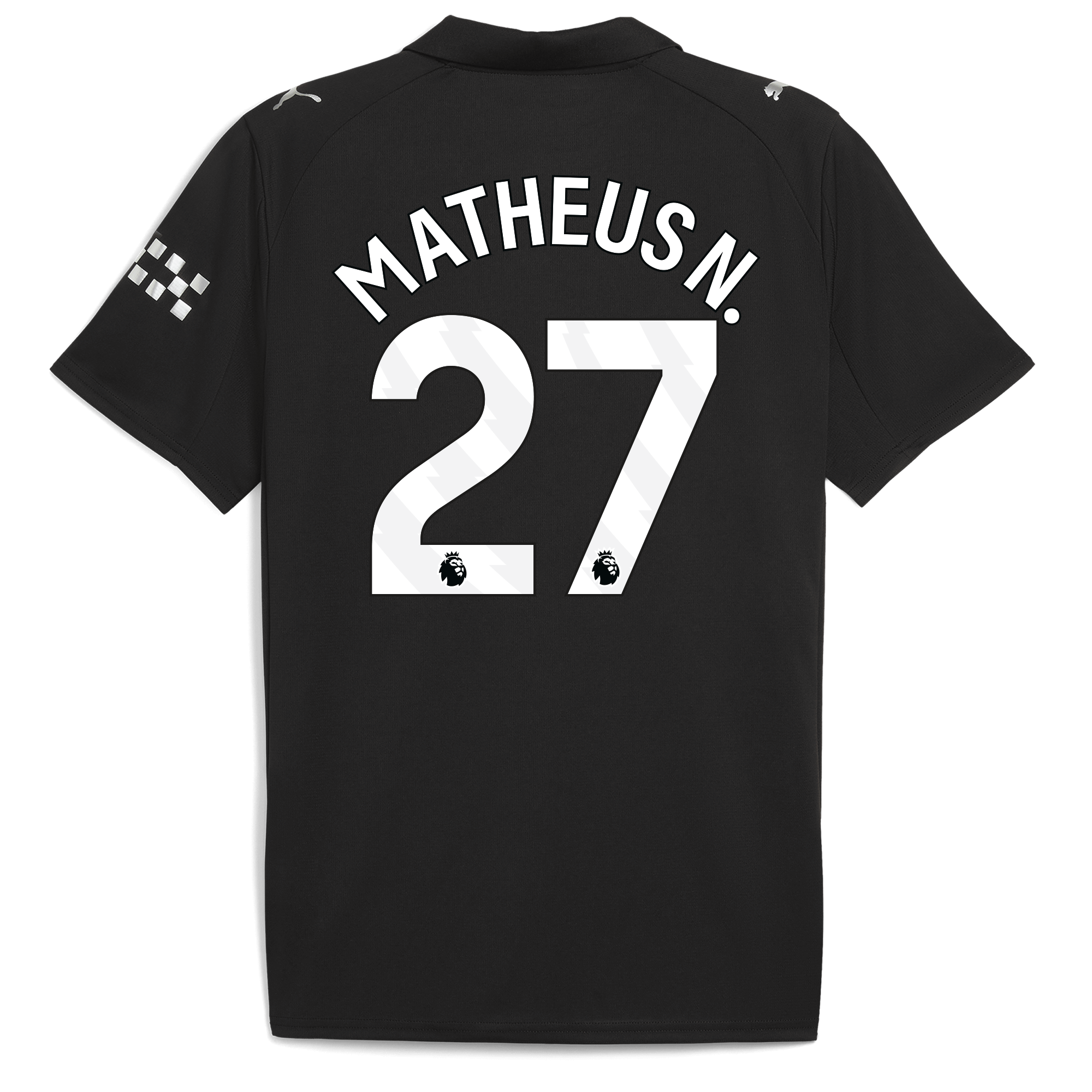 manchester city away jersey 202526 with matheus n. 27 printing Manchester City Shirts | Official Team Gear
