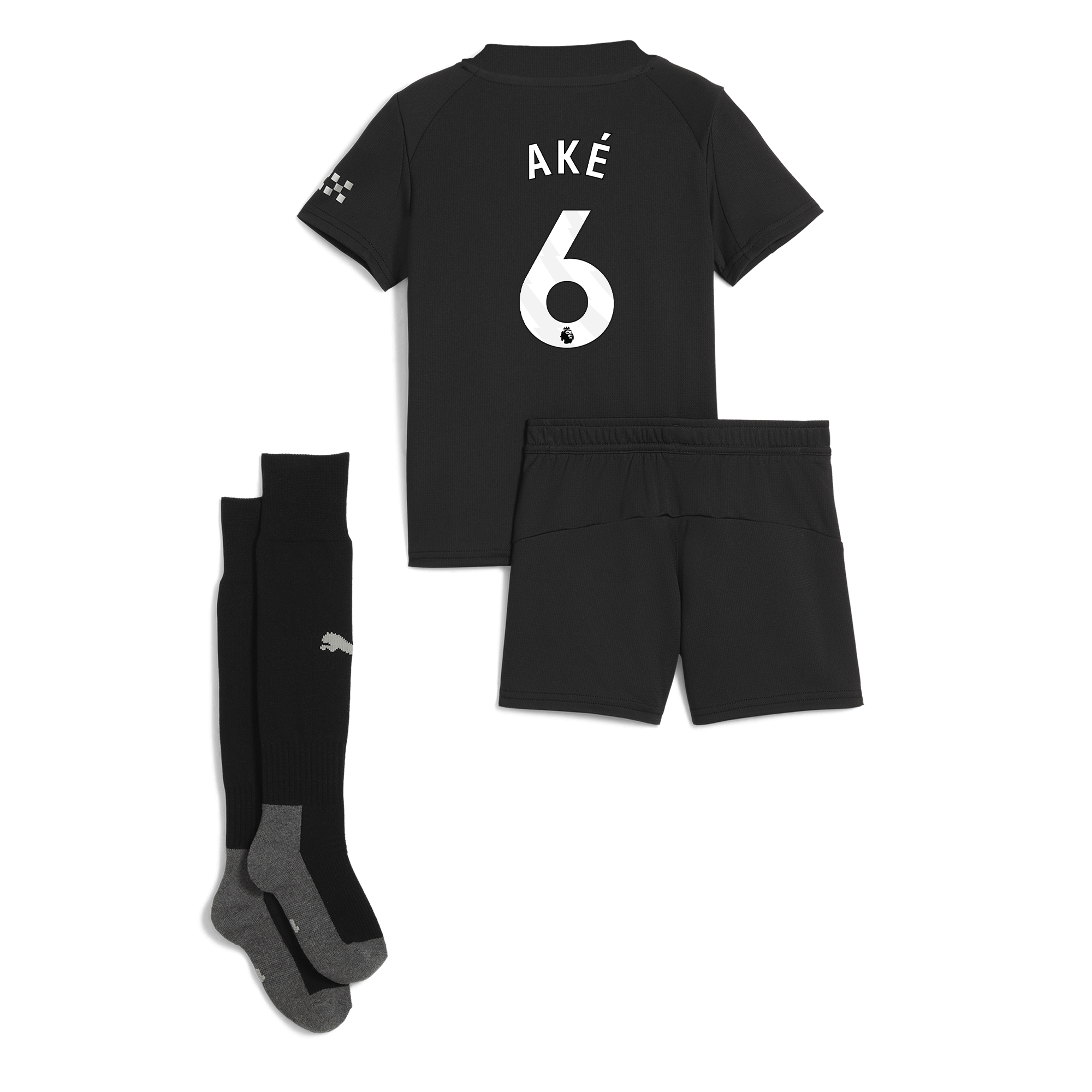 manchester city away mini kit 202526 with akÉ 6 printing Manchester City Shirts | Official Team Gear