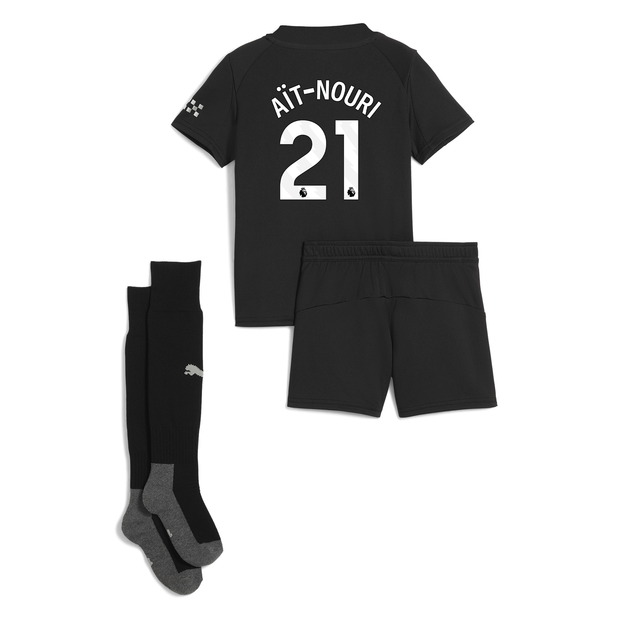 manchester city away mini kit 202526 with aÏt-nouri 21 printing Manchester City Shirts | Official Team Gear