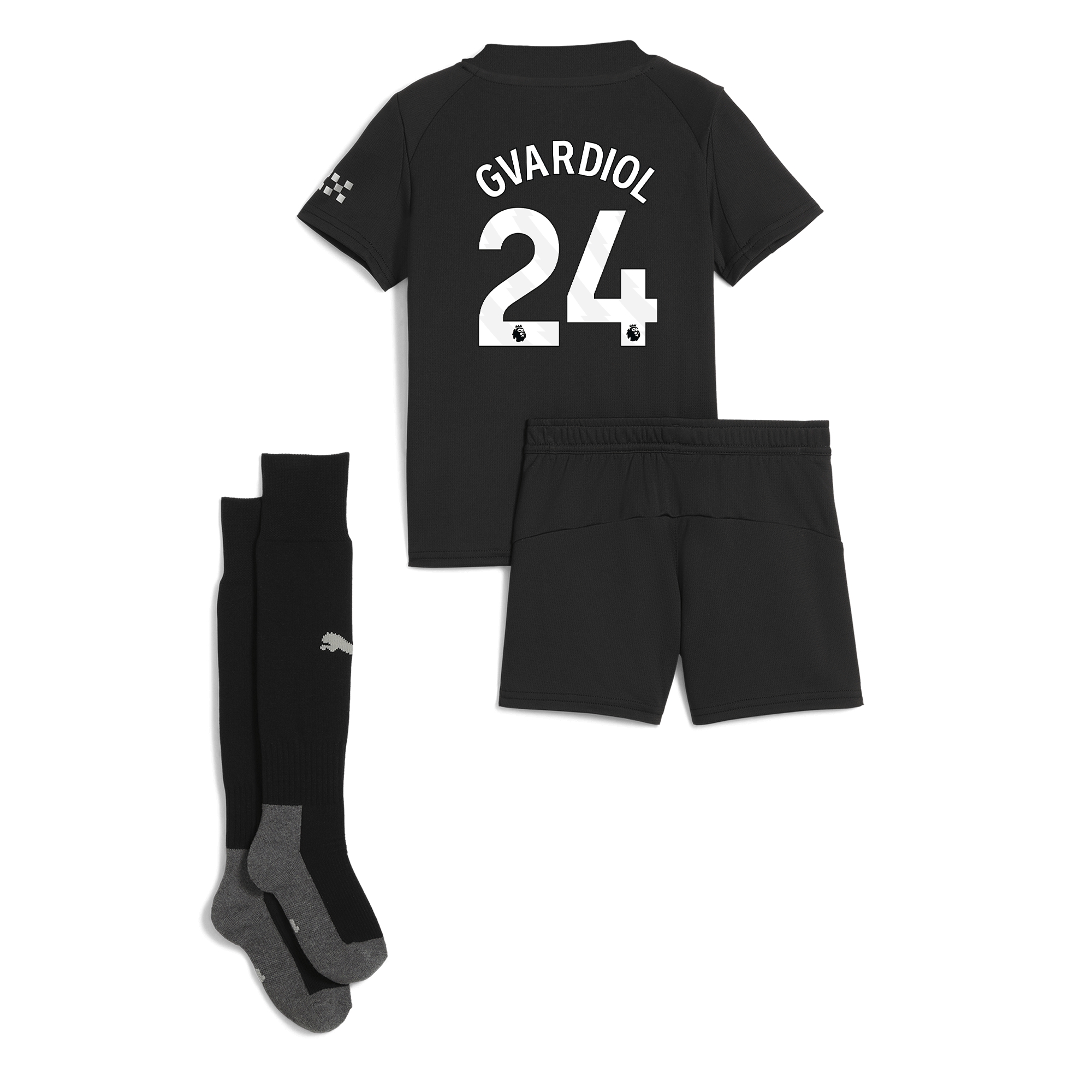 manchester city away mini kit 202526 with gvardiol 24 printing Manchester City Shirts | Official Team Gear