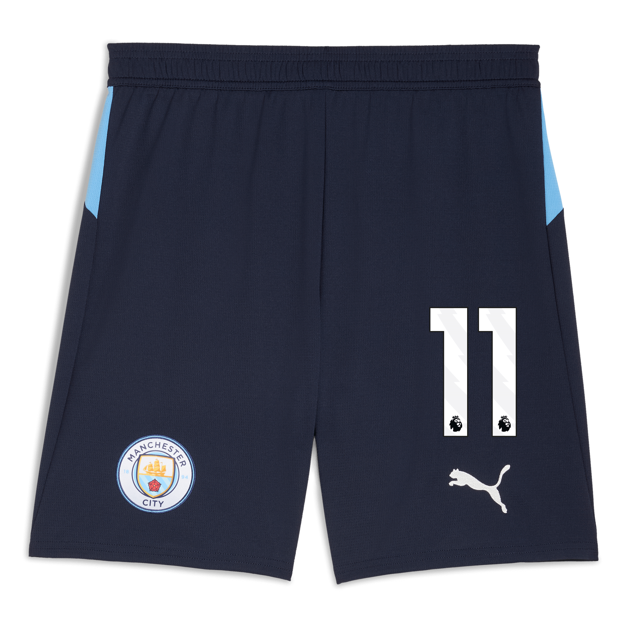 manchester city football shorts navy 202526 with 11 Manchester City Shirts | Official Team Gear