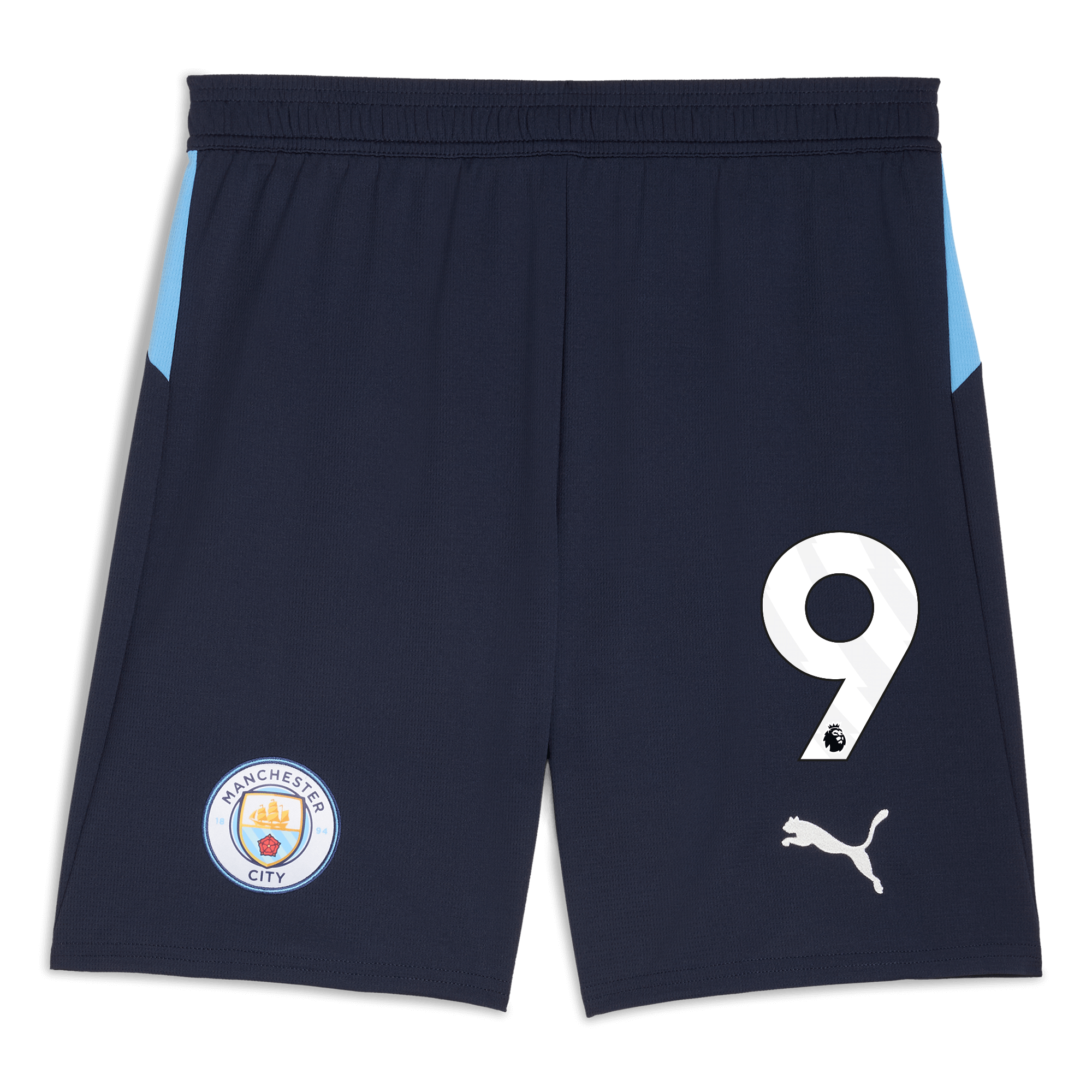 manchester city football shorts navy 202526 with 9 Manchester City Shirts | Official Team Gear