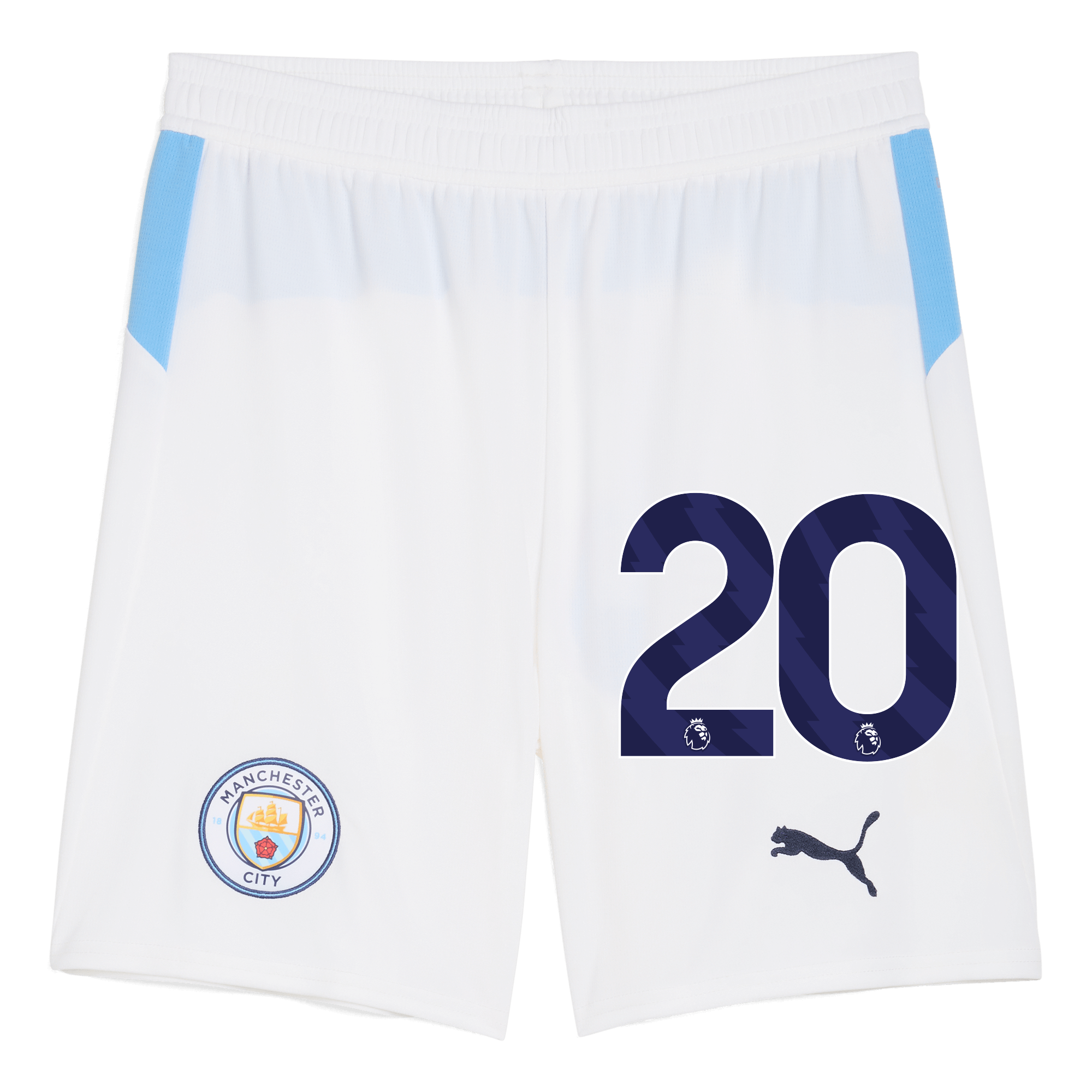 manchester city football shorts white 202526 with 20 Manchester City Shirts | Official Team Gear