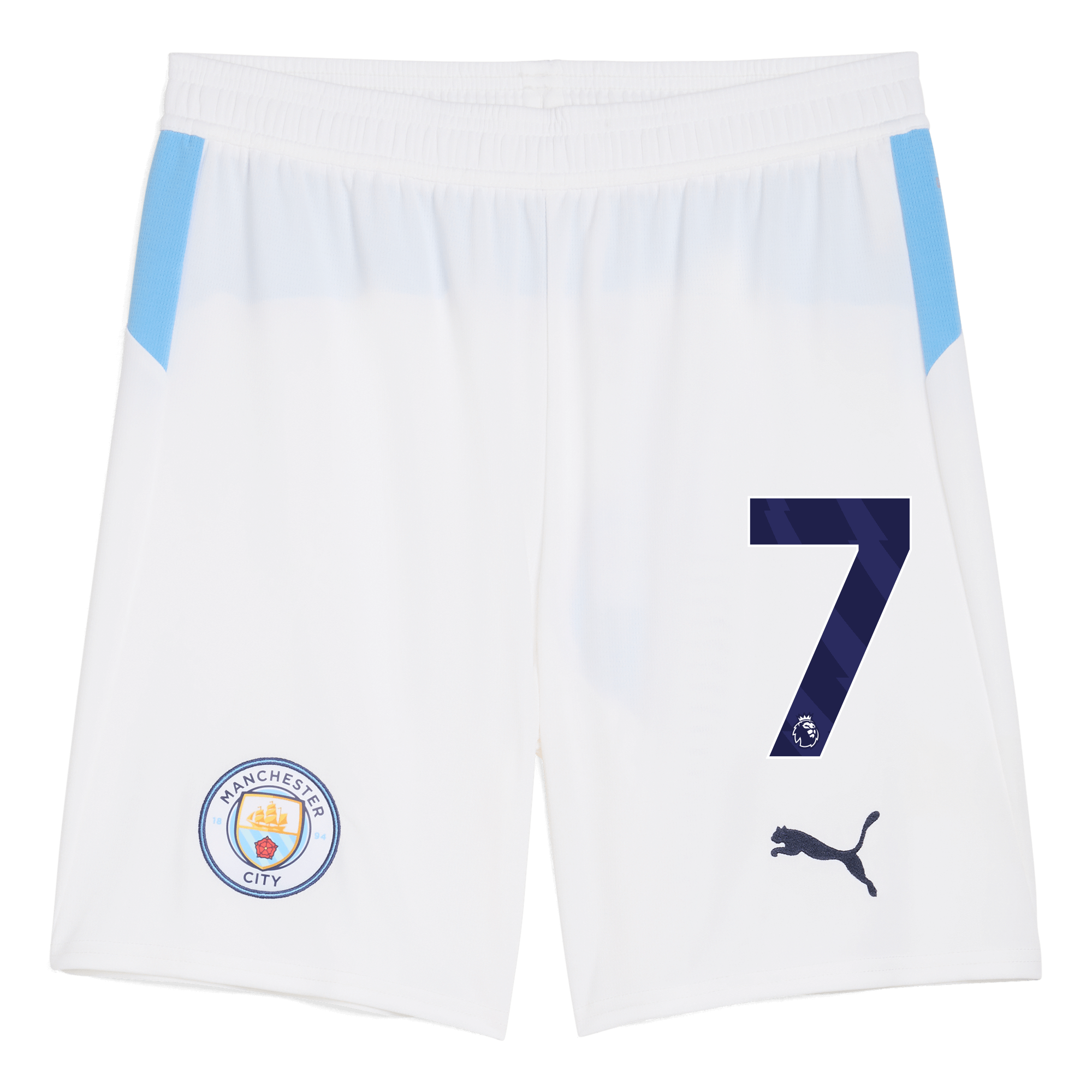 manchester city football shorts white 202526 with 7 Manchester City Shirts | Official Team Gear