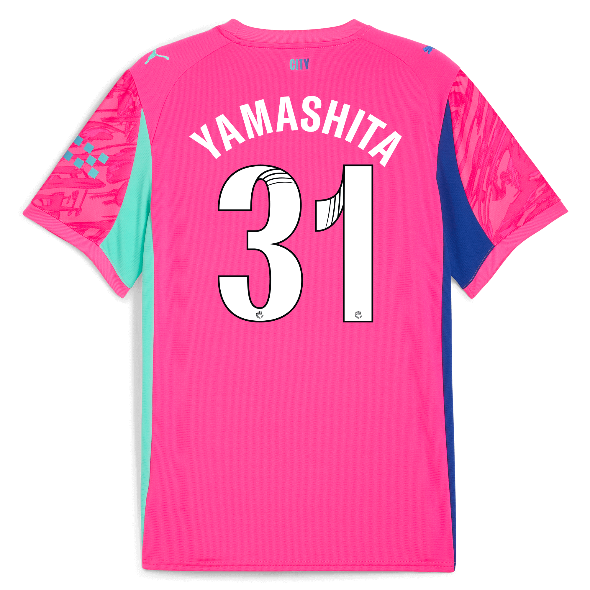 manchester city goalkeeper jersey pink 202526 with yamashita 31 printing Manchester City Shirts | Official Team Gear