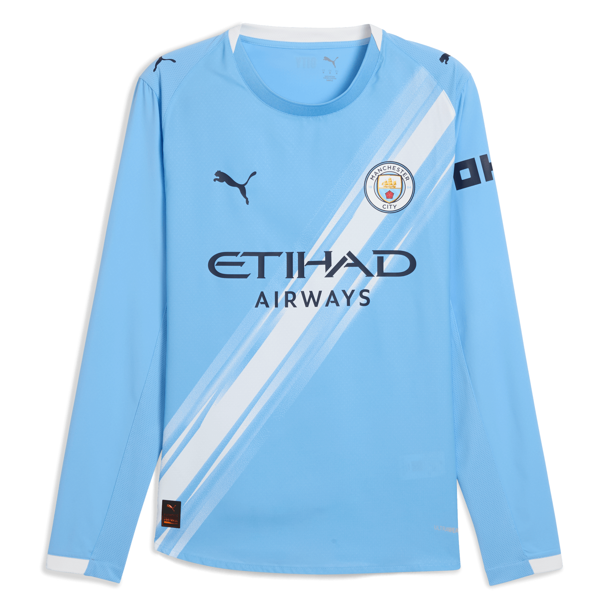 manchester city home authentic jersey 202526 long sleeve with custom printing Manchester City Shirts | Official Team Gear