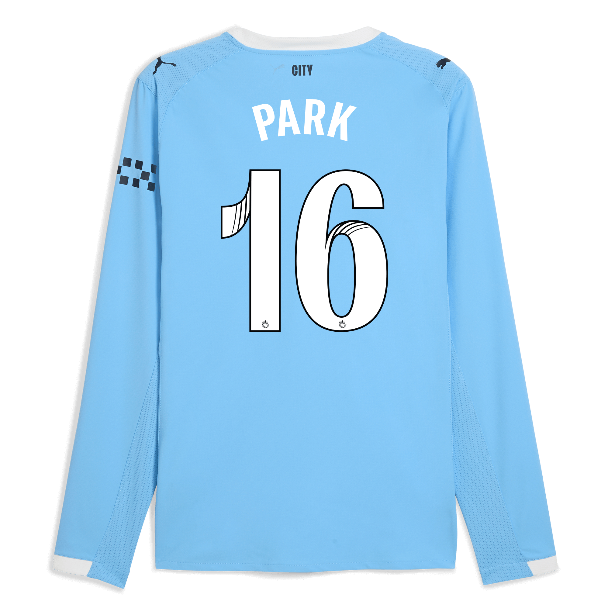 manchester city home authentic jersey 202526 long sleeve with park 16 printing Manchester City Shirts | Official Team Gear