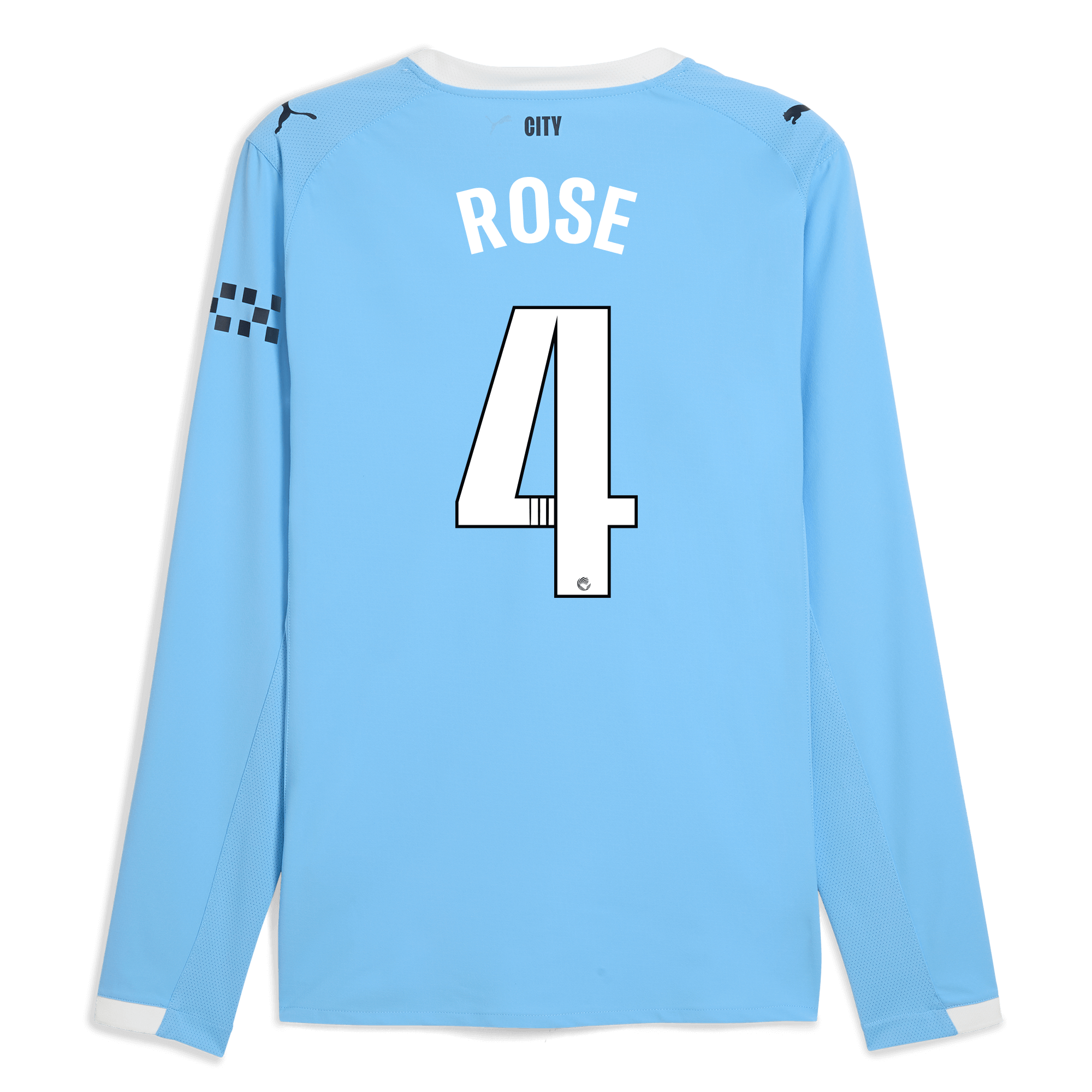 manchester city home authentic jersey 202526 long sleeve with rose 4 printing Manchester City Shirts | Official Team Gear
