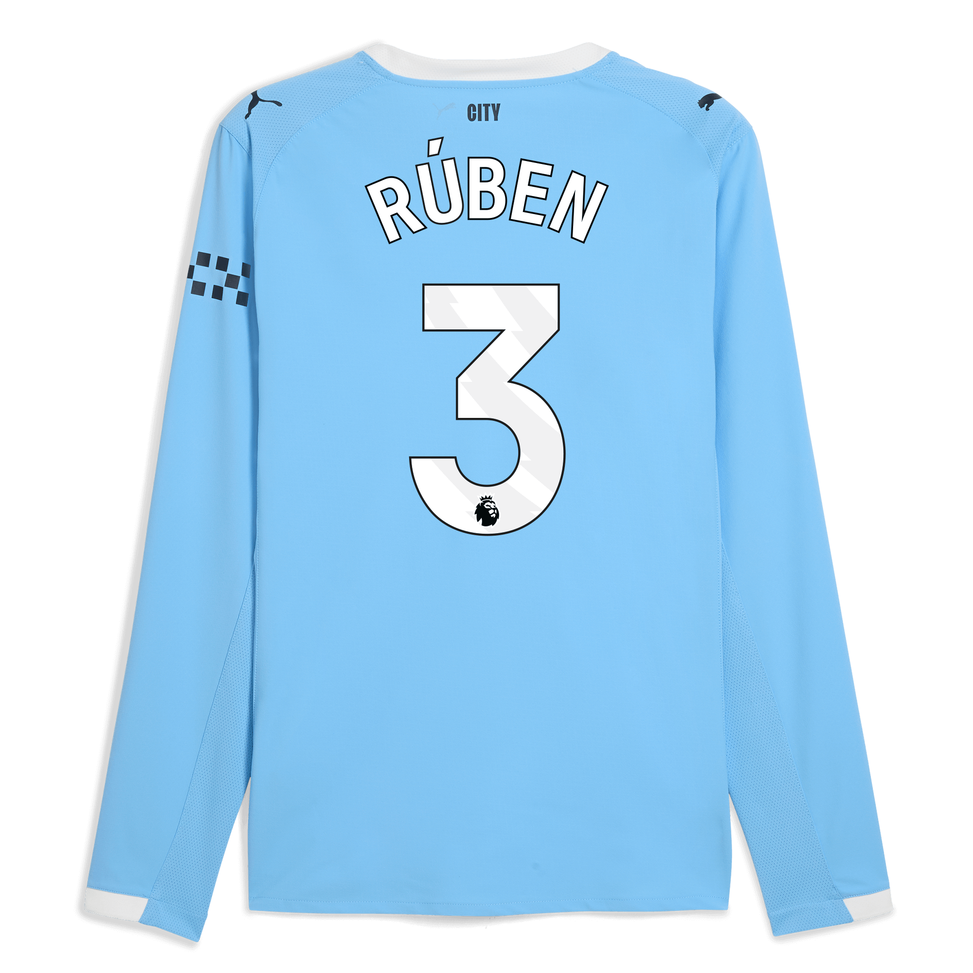 manchester city home authentic jersey 202526 long sleeve with rÚben 3 printing Manchester City Shirts | Official Team Gear
