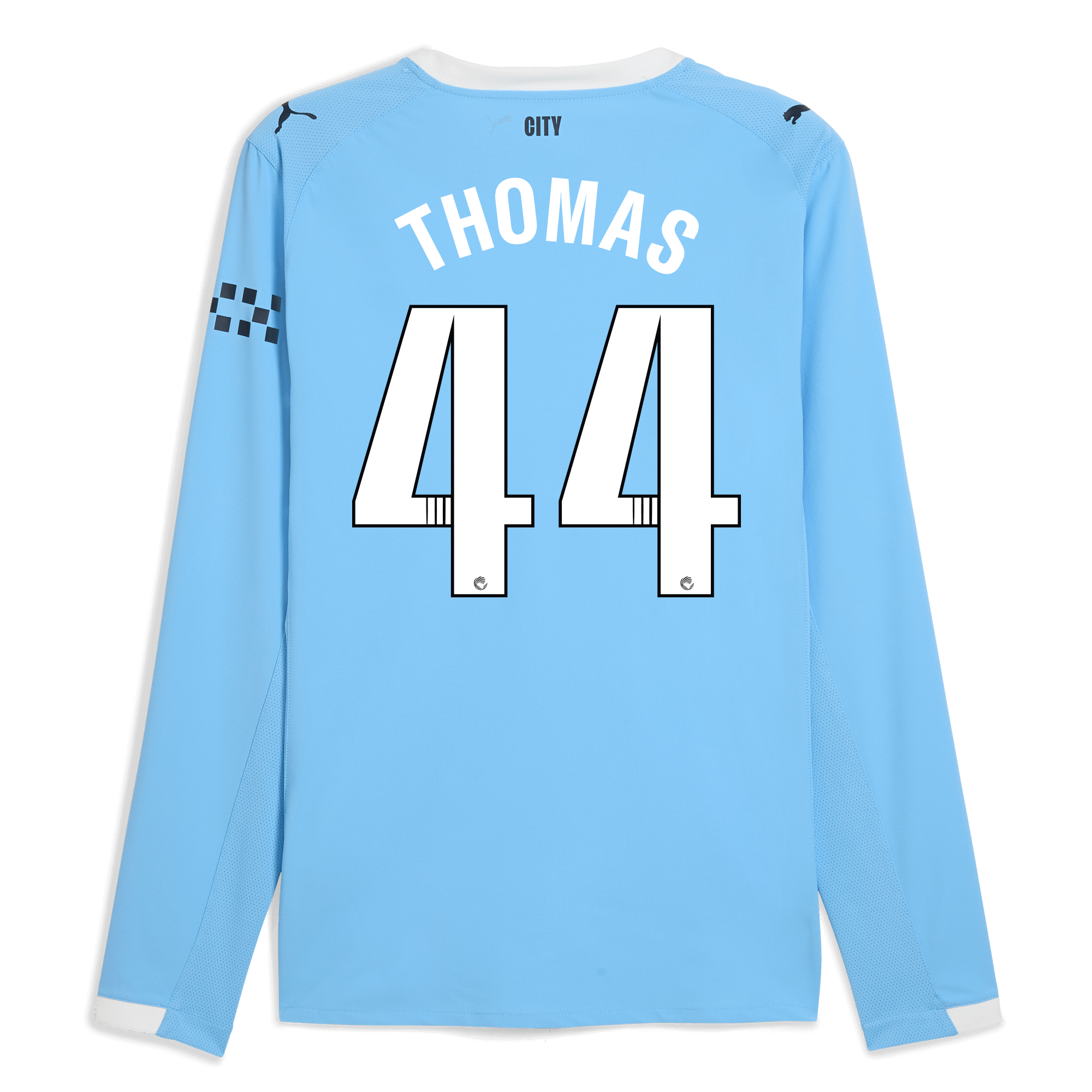 manchester city home authentic jersey 202526 long sleeve with thomas 44 printing Manchester City Shirts | Official Team Gear