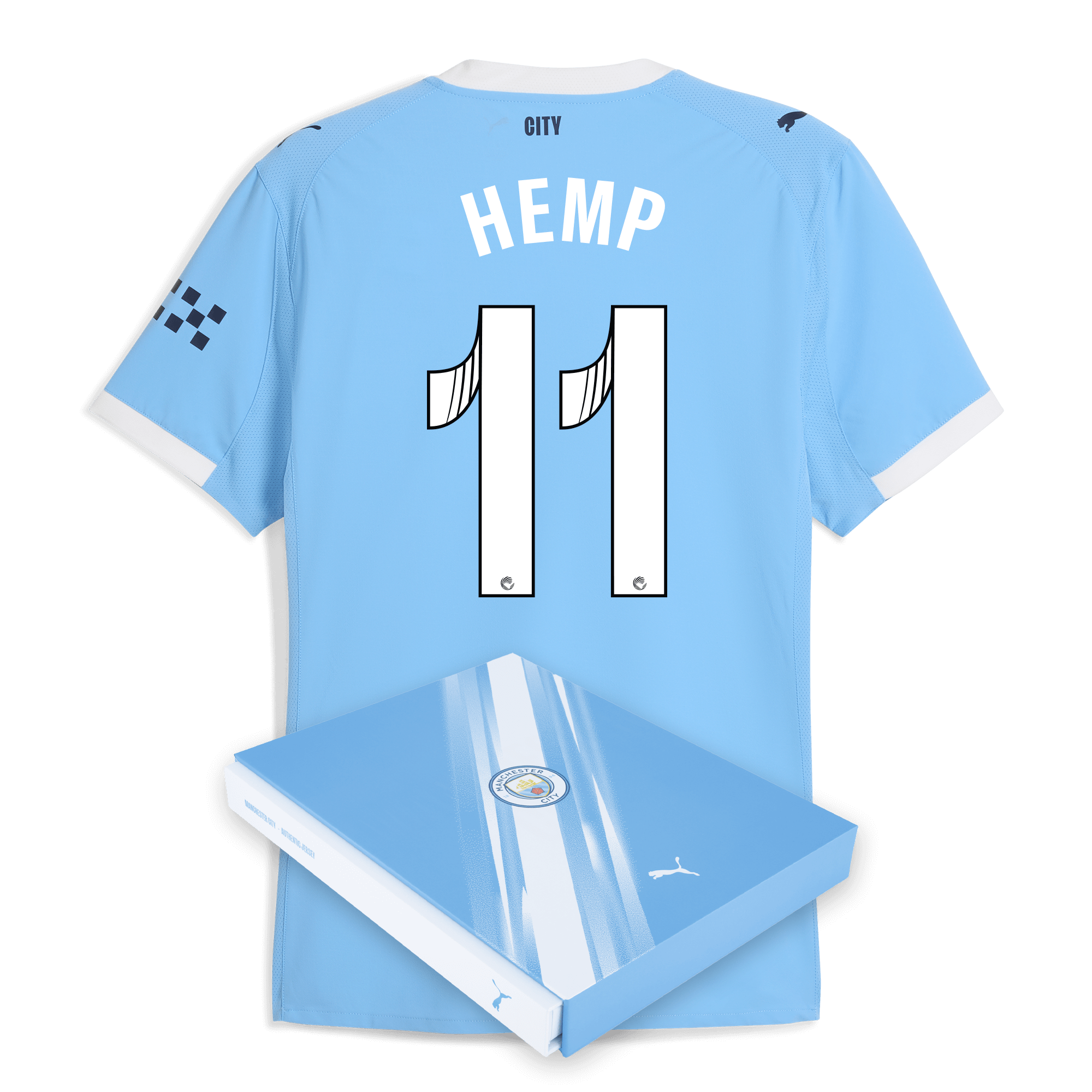 manchester city home authentic jersey 202526 with hemp 11 printing in gift box Manchester City Shirts | Official Team Gear