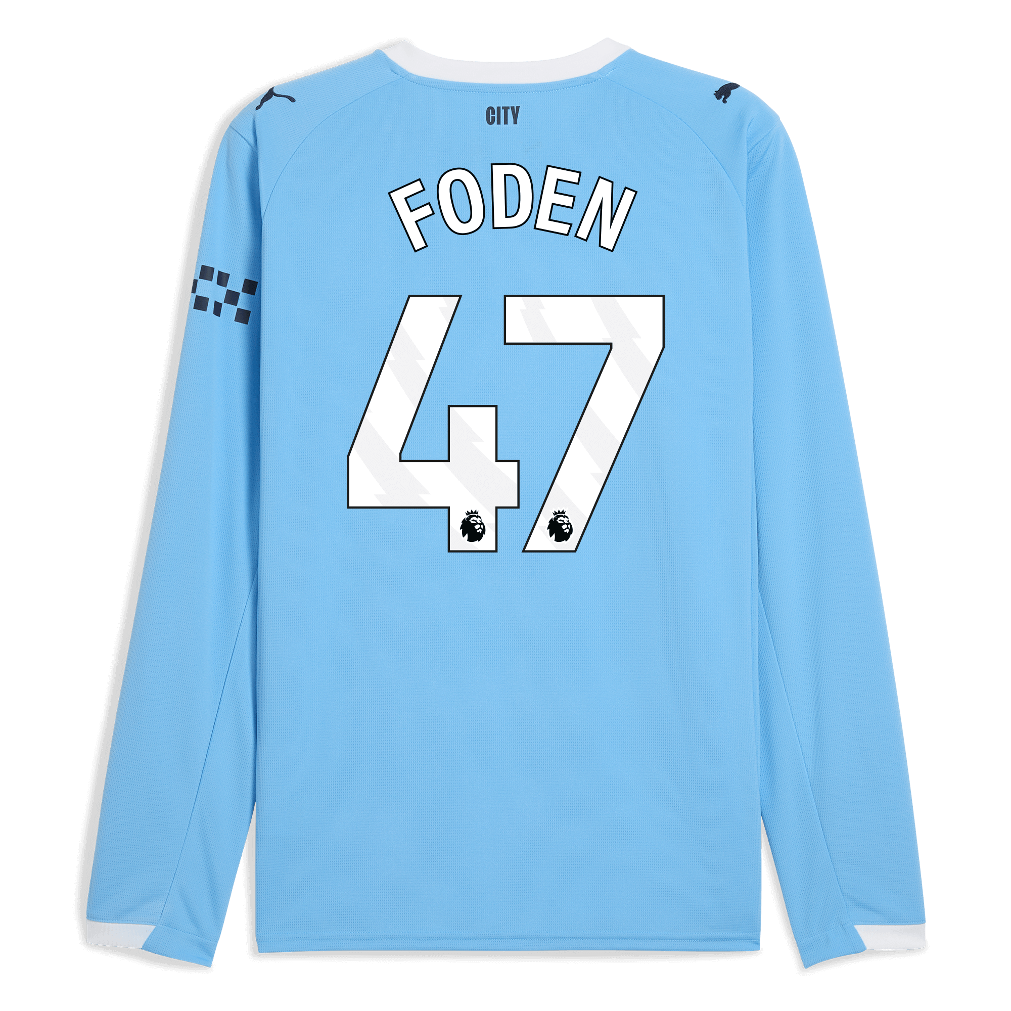 manchester city home jersey 202526 long sleeve with foden 47 printing Manchester City Shirts | Official Team Gear