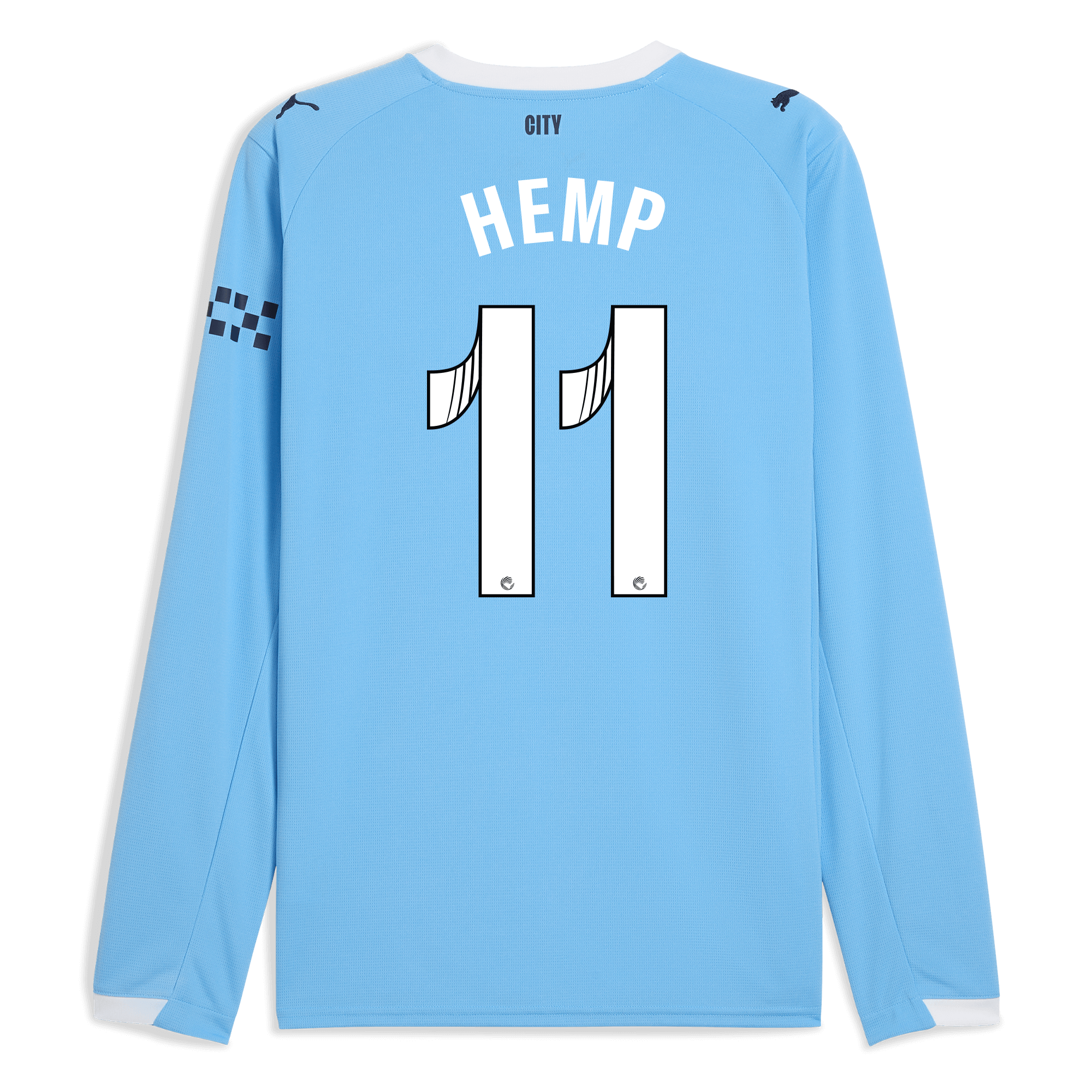 manchester city home jersey 202526 long sleeve with hemp 11 printing Manchester City Shirts | Official Team Gear