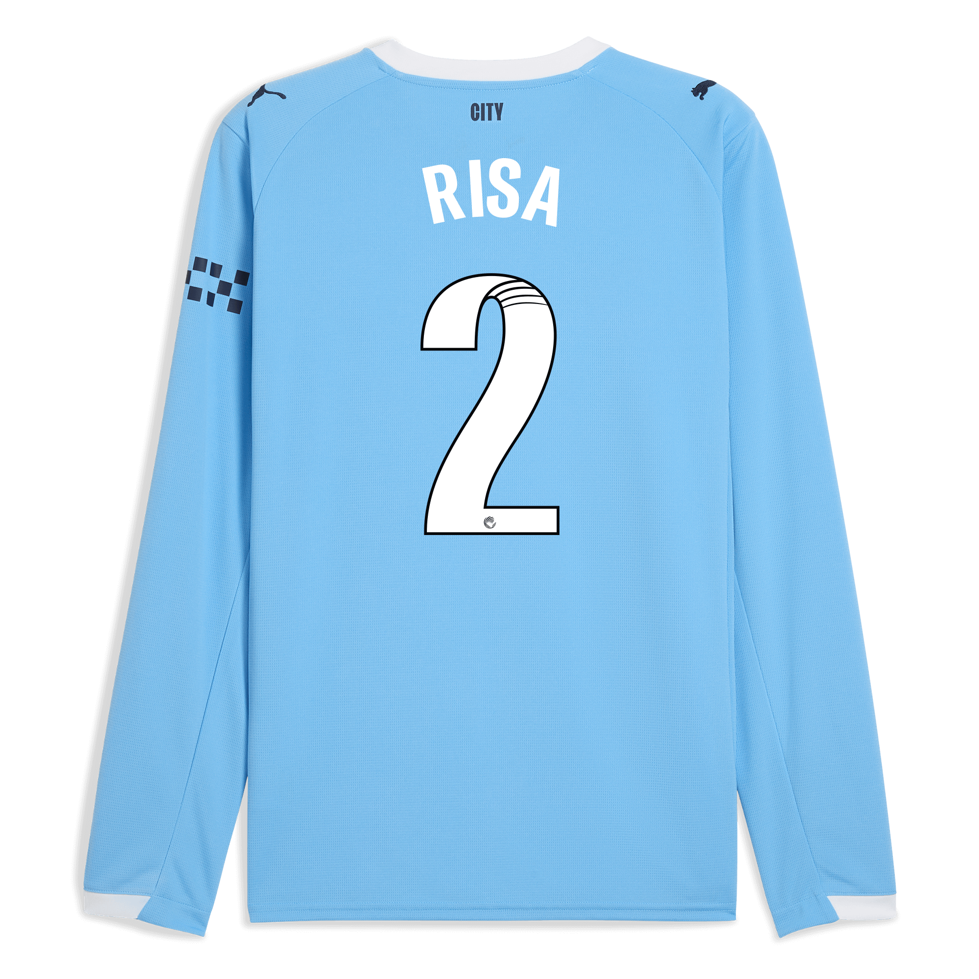manchester city home jersey 202526 long sleeve with risa 2 printing Manchester City Shirts | Official Team Gear
