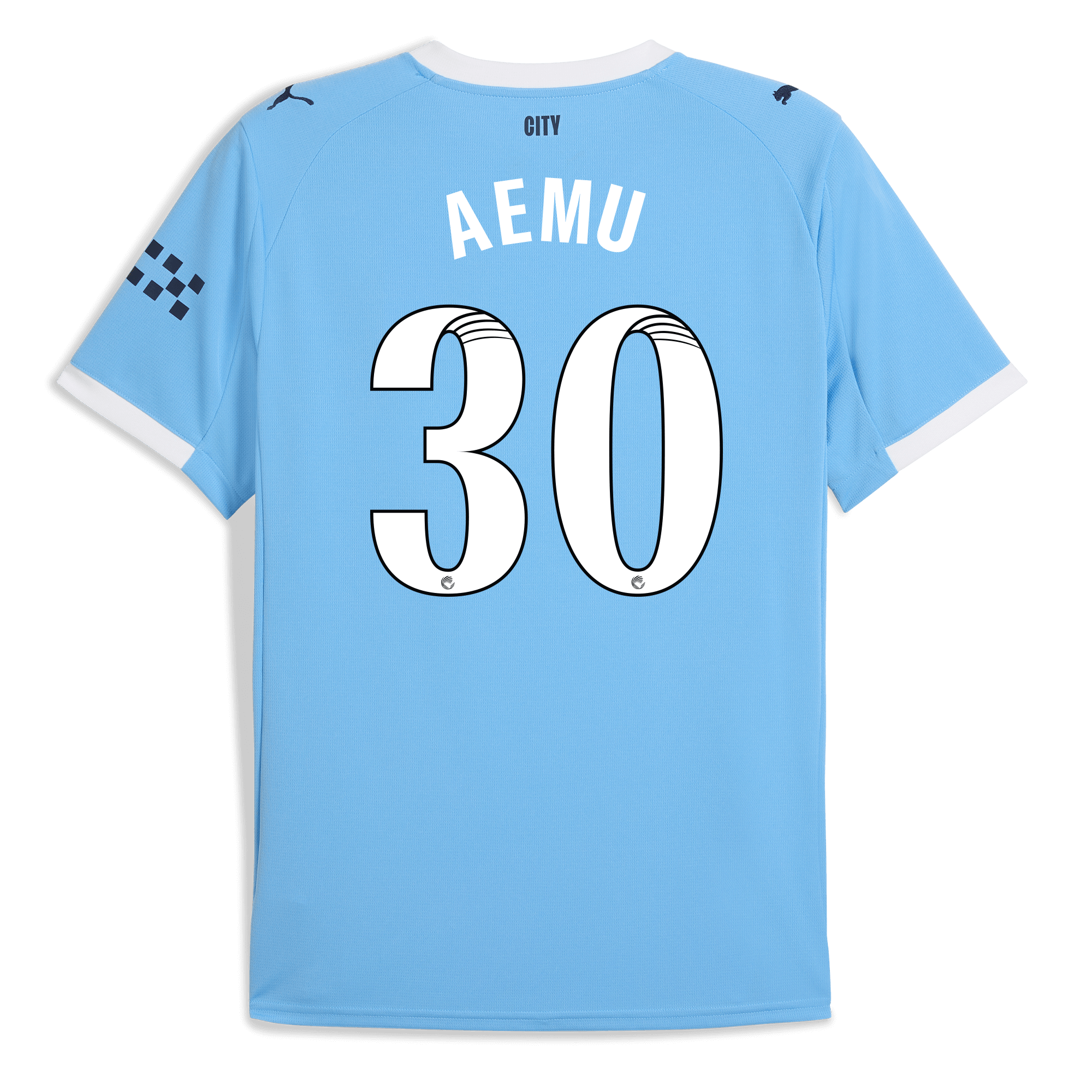 manchester city home jersey 202526 with aemu 30 printing Manchester City Shirts | Official Team Gear