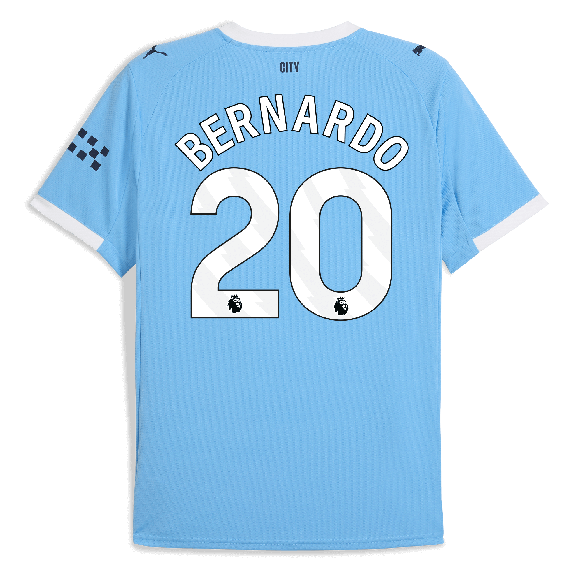 manchester city home jersey 202526 with bernardo 20 printing Manchester City Shirts | Official Team Gear
