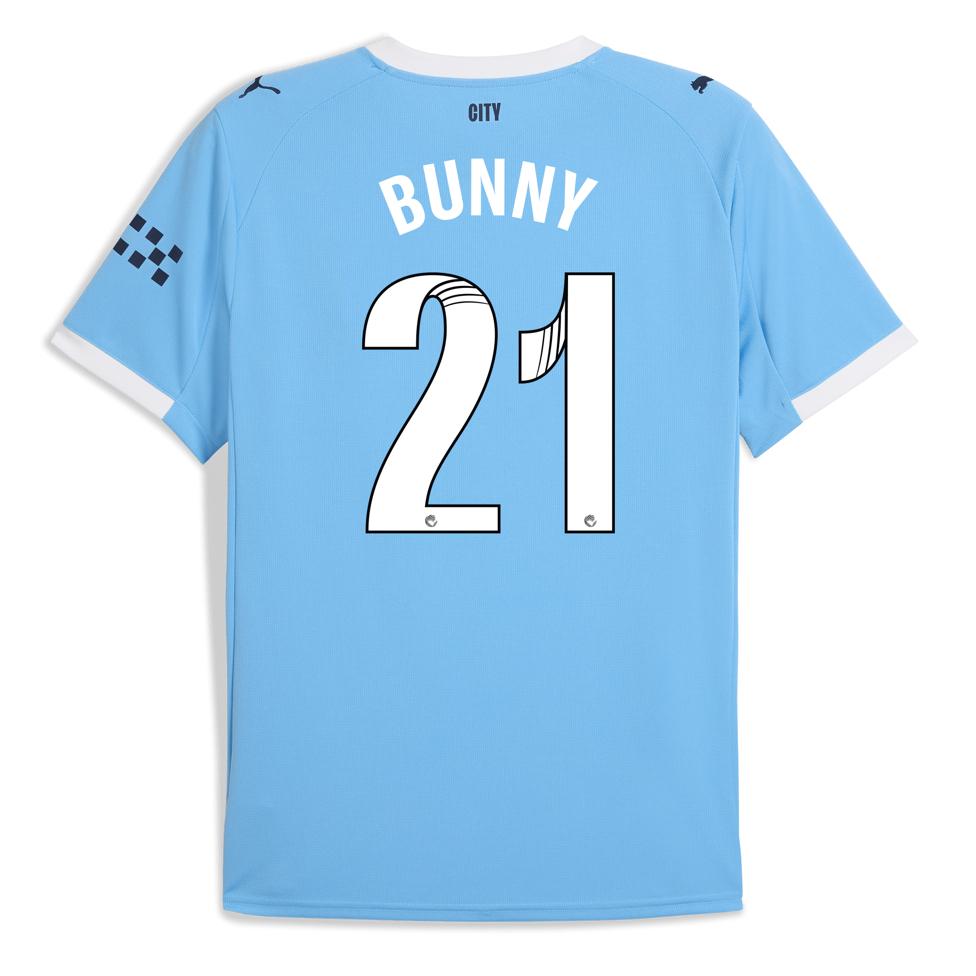 manchester city home jersey 202526 with bunny 21 printing Manchester City Shirts | Official Team Gear