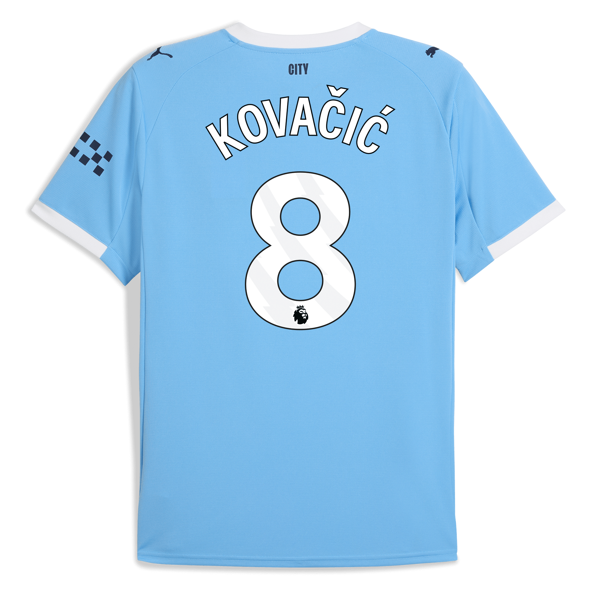 manchester city home jersey 202526 with kovaČiĆ 8 printing Manchester City Shirts | Official Team Gear