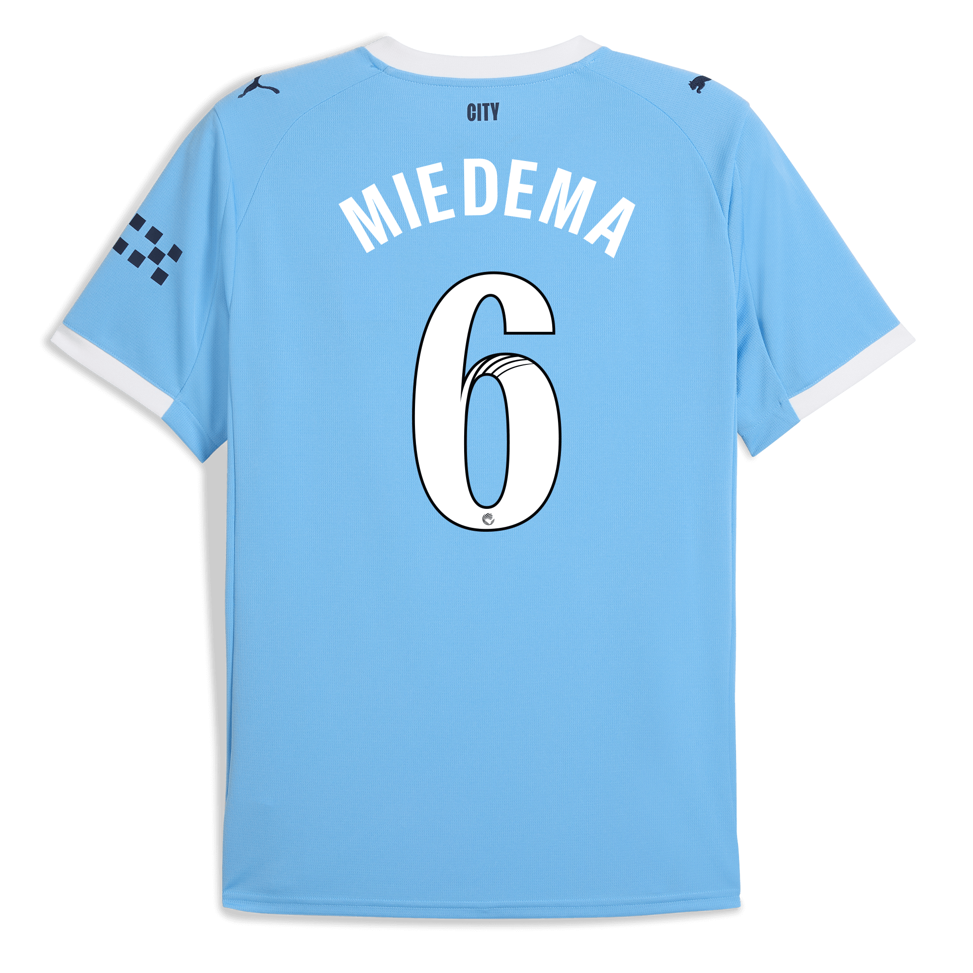 manchester city home jersey 202526 with miedema 6 printing Manchester City Shirts | Official Team Gear