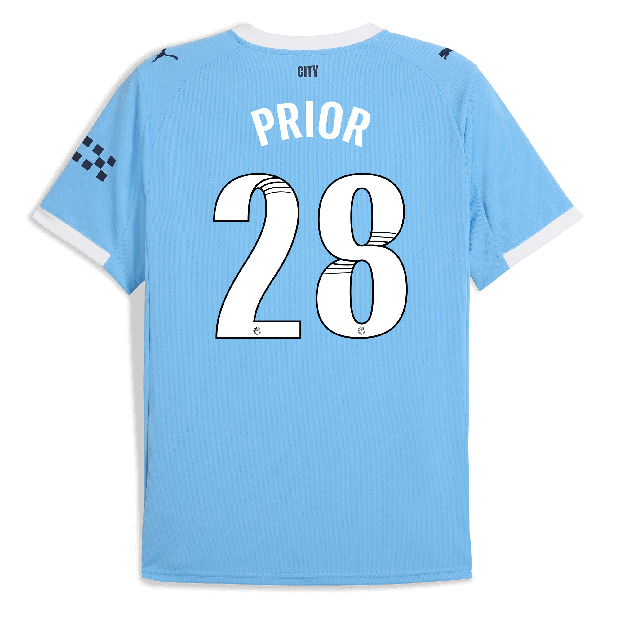 manchester city home jersey 202526 with prior 28 printing Manchester City Shirts | Official Team Gear