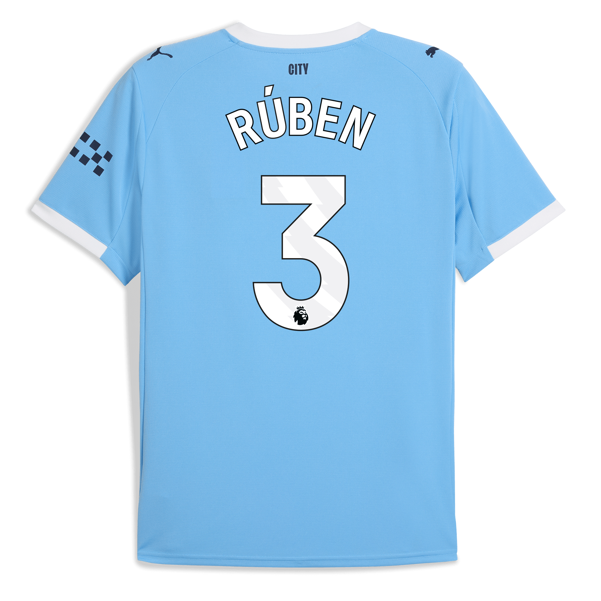 manchester city home jersey 202526 with rÚben 3 printing Manchester City Shirts | Official Team Gear