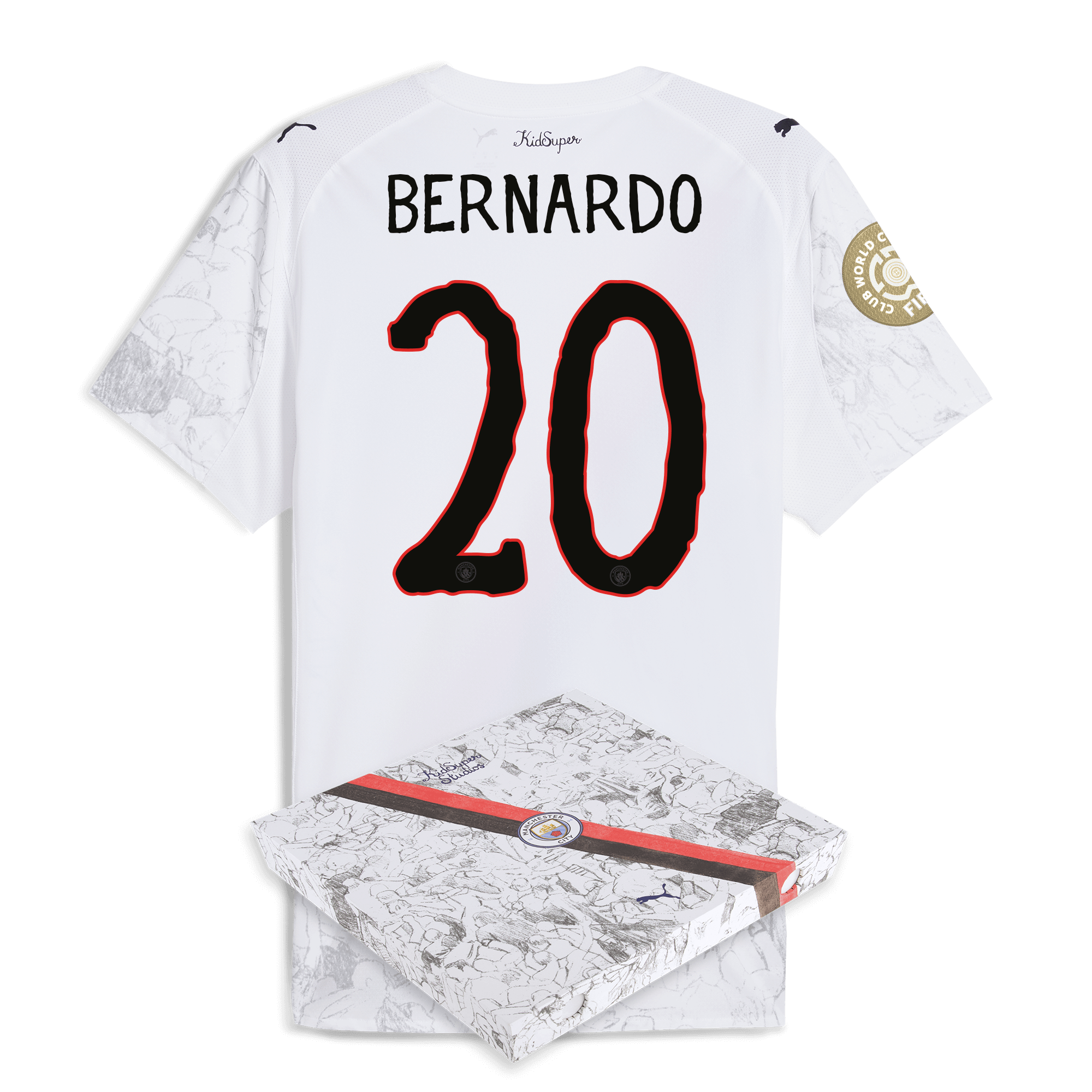 manchester city kidsuper authentic jersey 202526 club world cup with bernardo 20 printing in gift box Manchester City Shirts | Official Team Gear