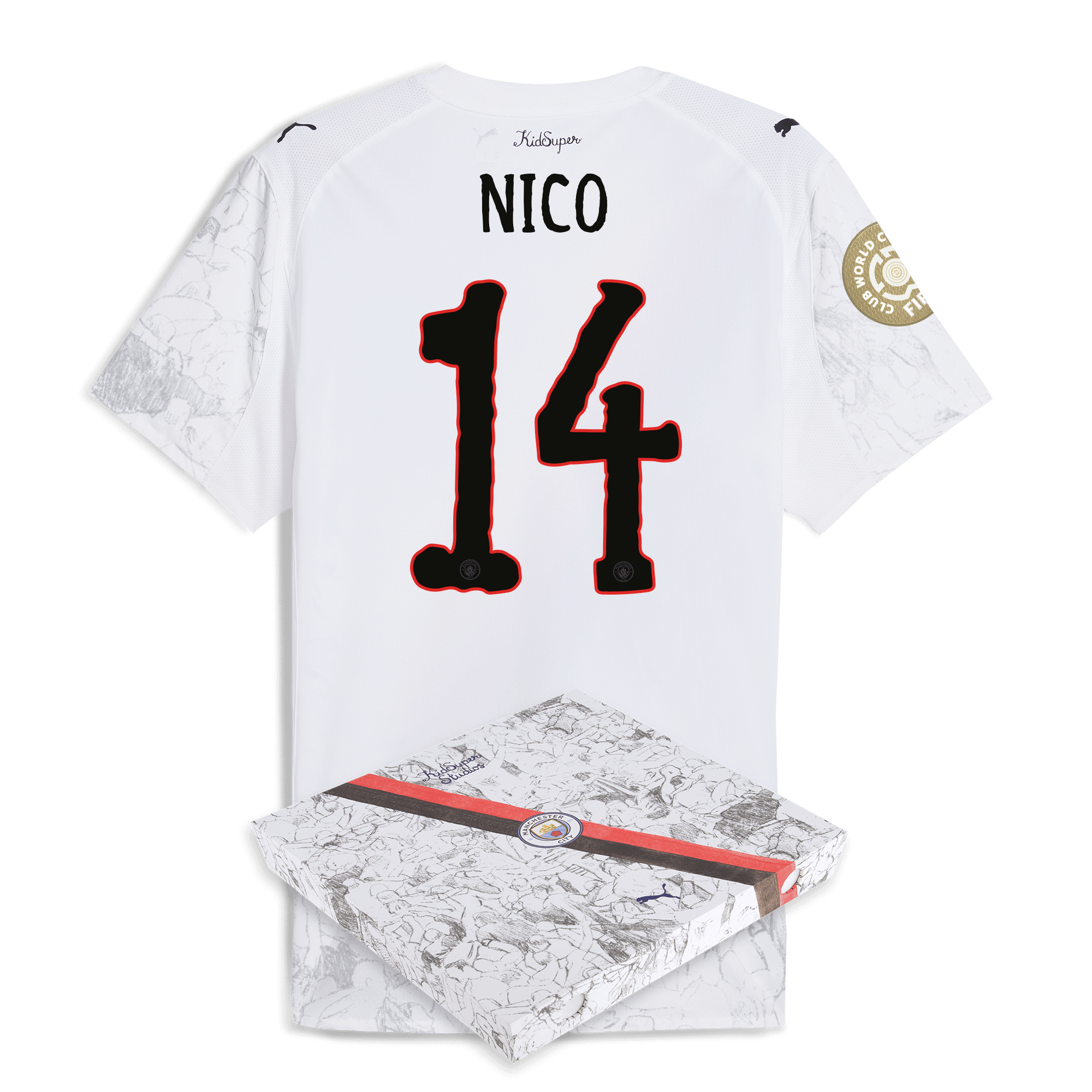 manchester city kidsuper authentic jersey 202526 club world cup with nico 14 printing in gift box Manchester City Shirts | Official Team Gear