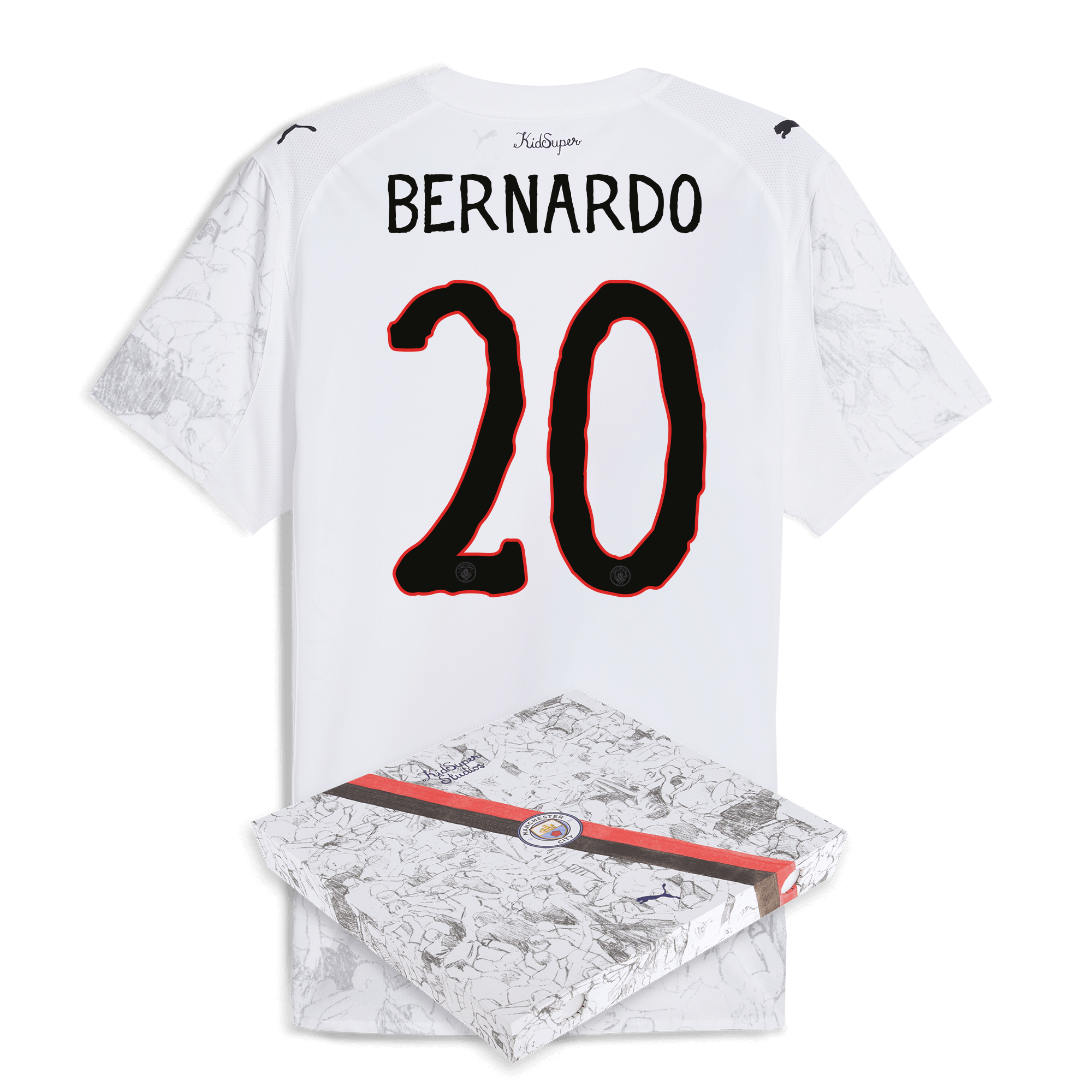 manchester city kidsuper authentic jersey 202526 with bernardo 20 printing in gift box Manchester City Shirts | Official Team Gear