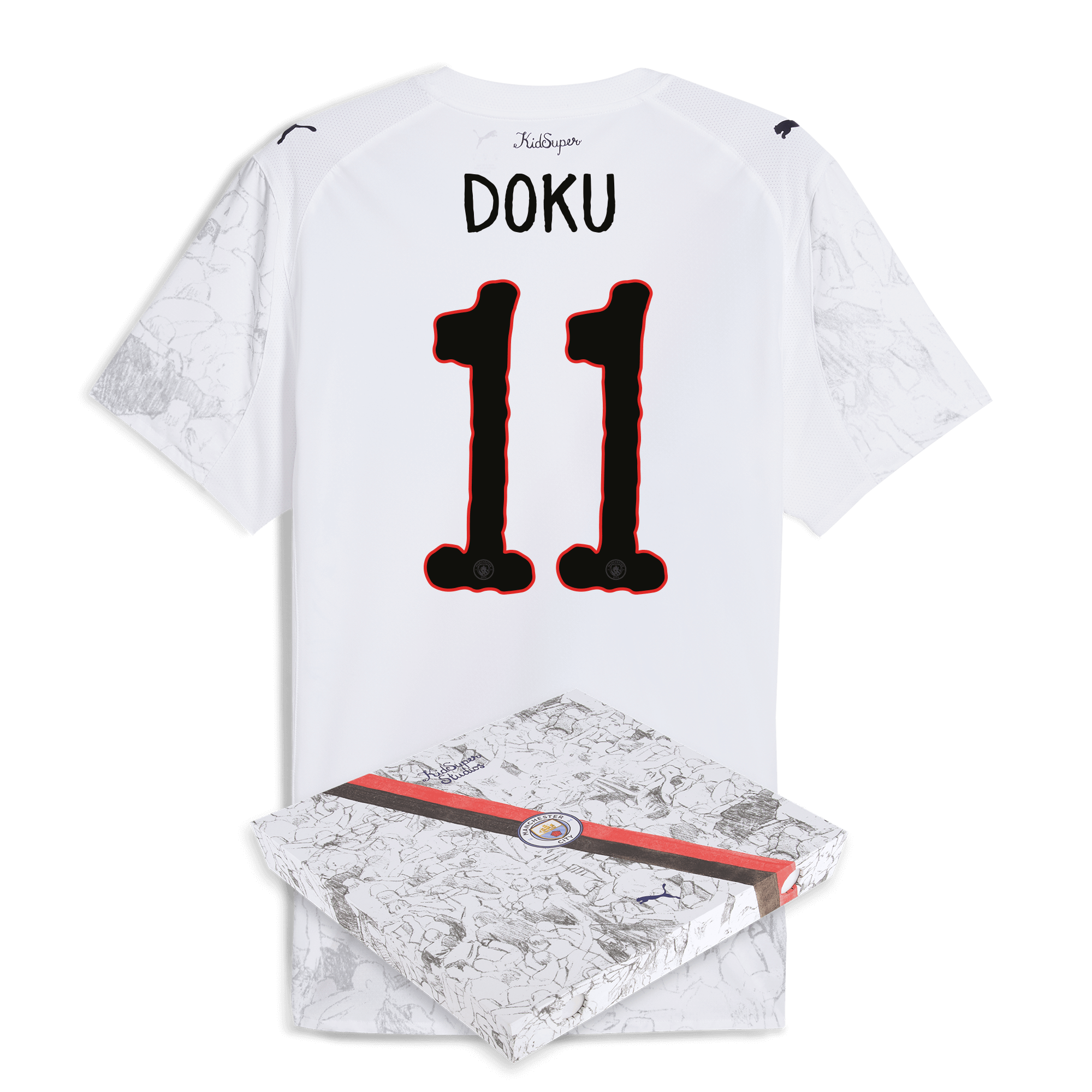 manchester city kidsuper authentic jersey 202526 with doku 11 printing in gift box Manchester City Shirts | Official Team Gear