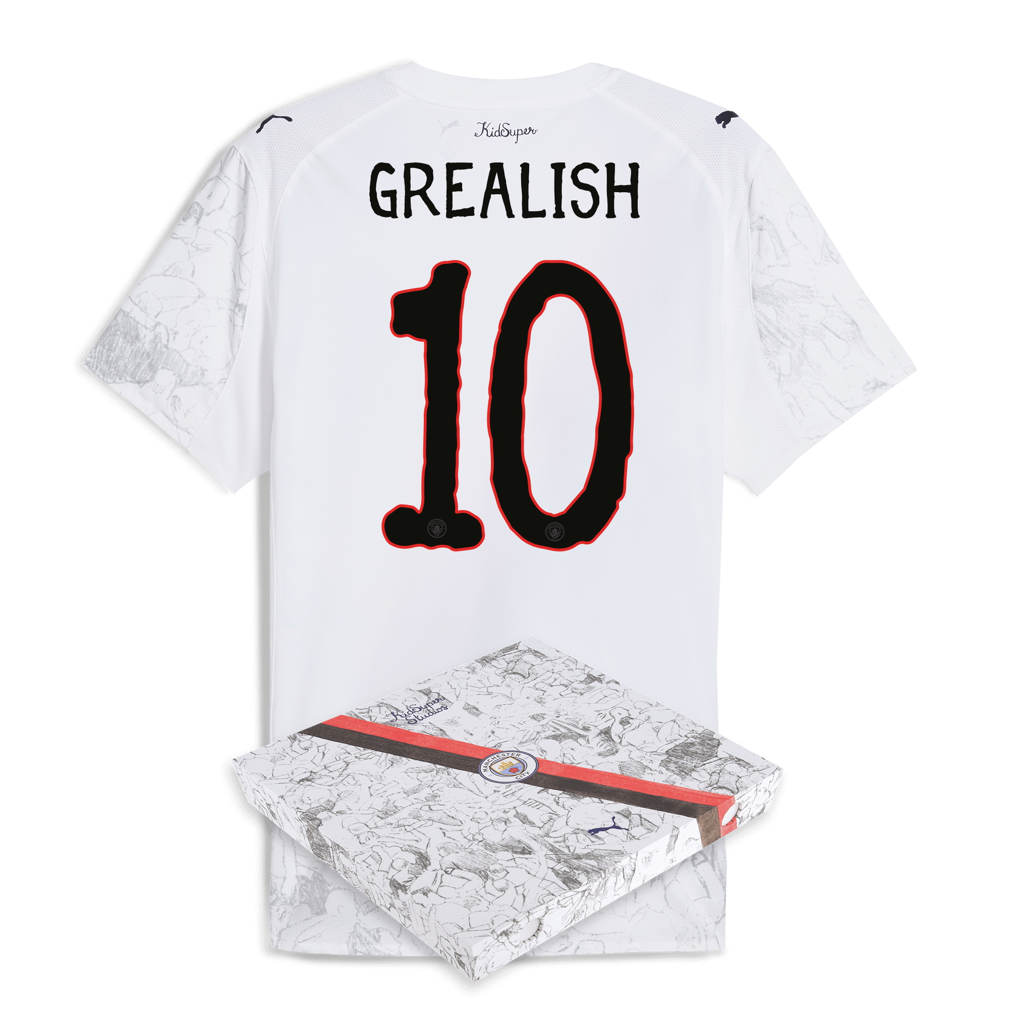 manchester city kidsuper authentic jersey 202526 with grealish 10 printing in gift box Manchester City Shirts | Official Team Gear