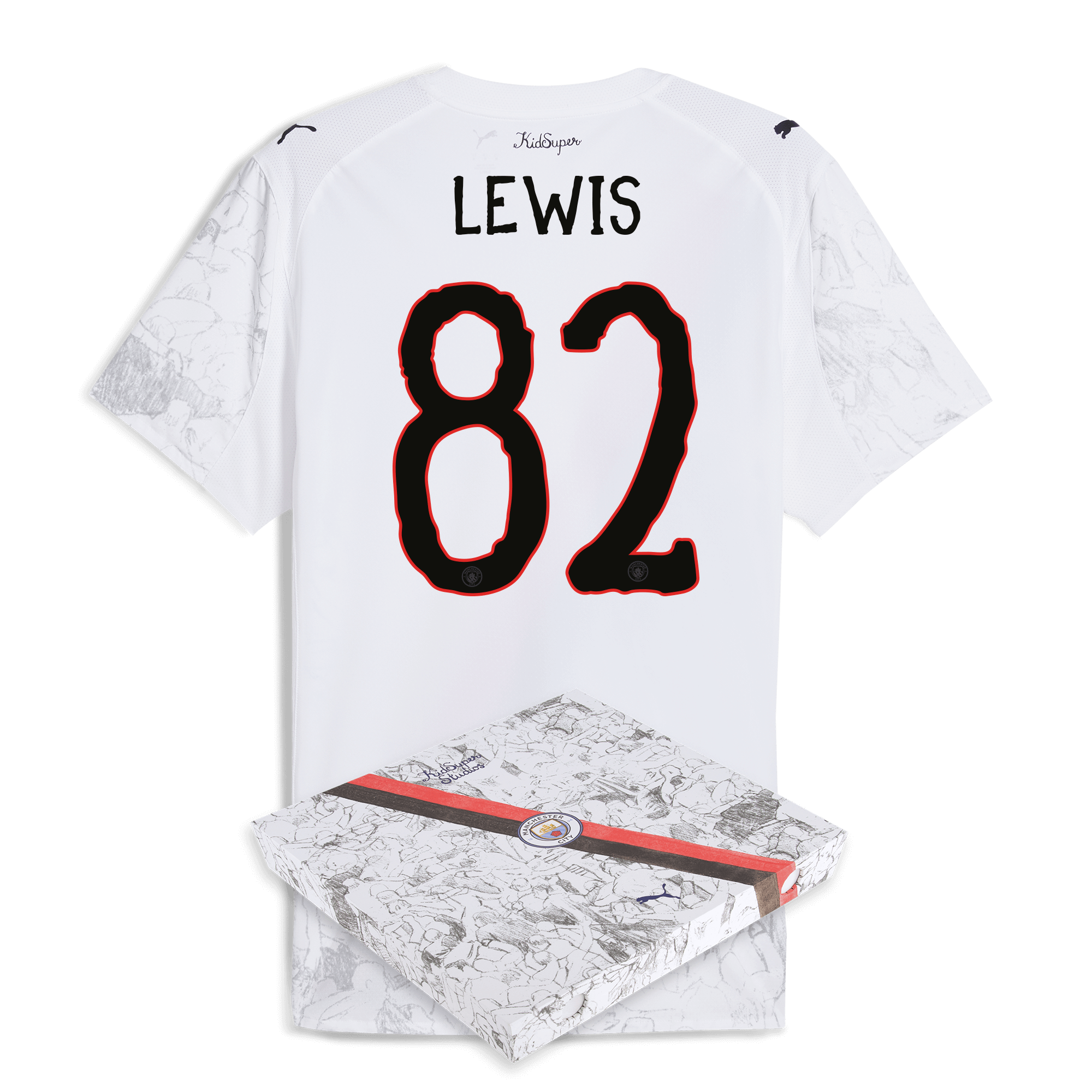manchester city kidsuper authentic jersey 202526 with lewis 82 printing in gift box Manchester City Shirts | Official Team Gear